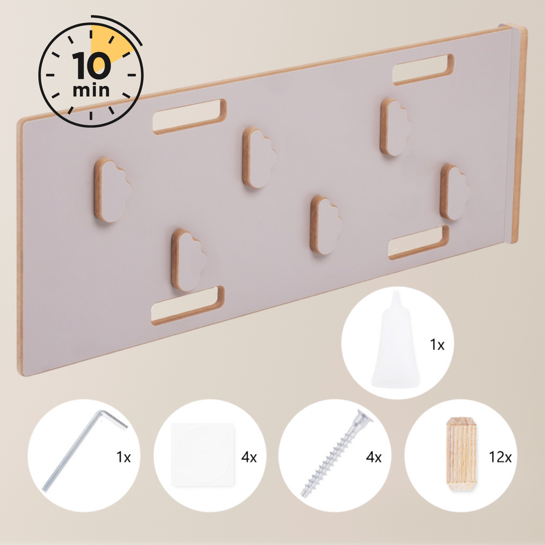 Lionherz Big Rocker 3in1 dondolo beige 90x41x50 con rampa