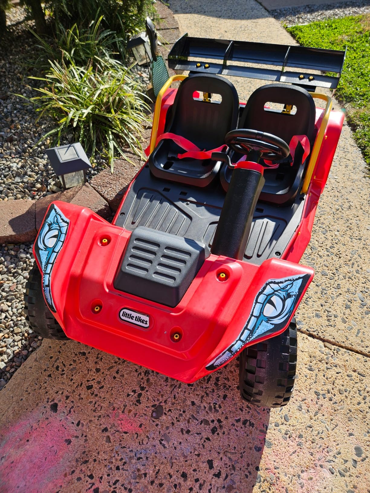 Little Tikes Dino Dune Buggy auto elettrica 12V 2 posti