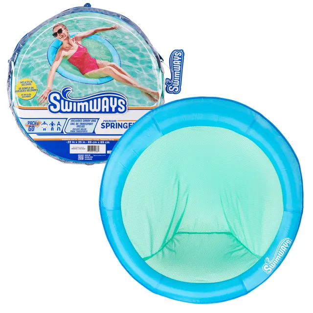 Swimways Spring Float Papasan materassino piscina blu 89 cm