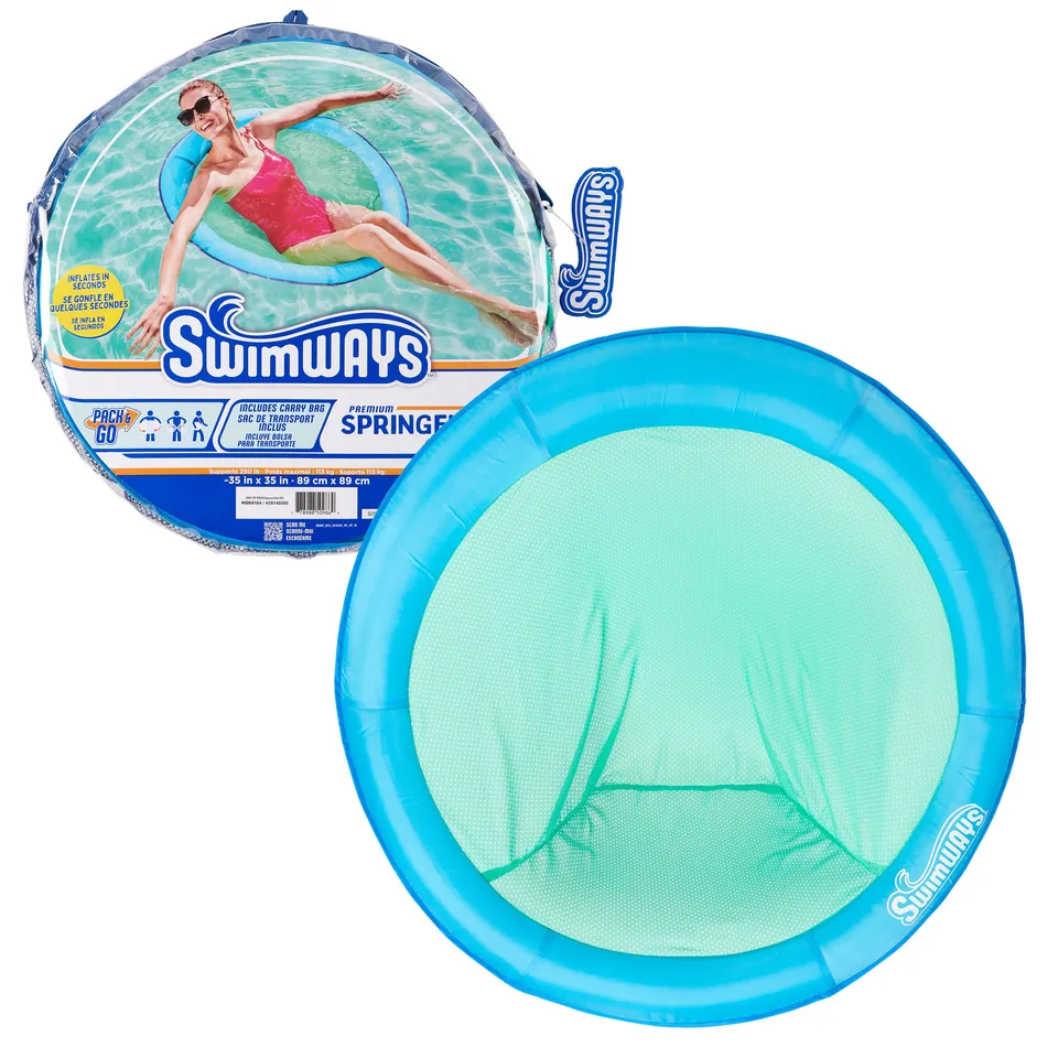 Swimways Spring Float Papasan materassino piscina blu 89 cm