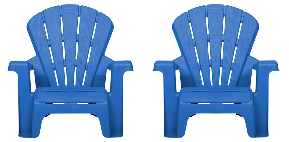 Little Tikes Furniture sedie giardino blu 2 pezzi