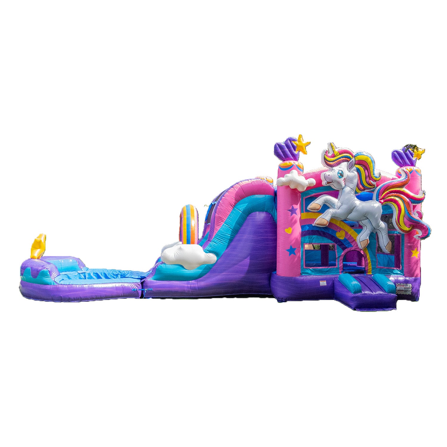 XJUMP Combos X-C40U Unicorn castello gonfiabile con scivolo
