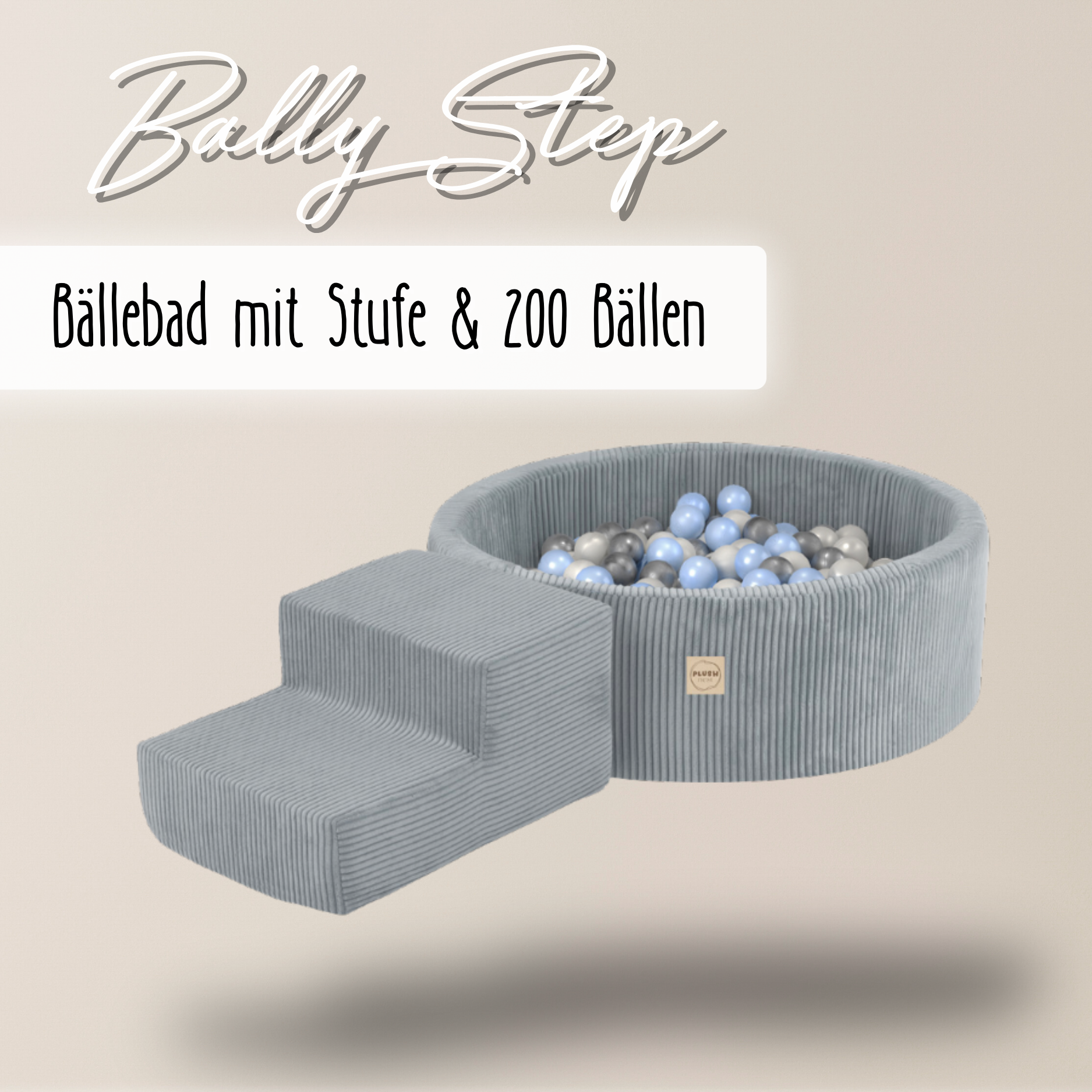 LIONHERZ Bally Step piscina palline 90x30 rosa 200 palline