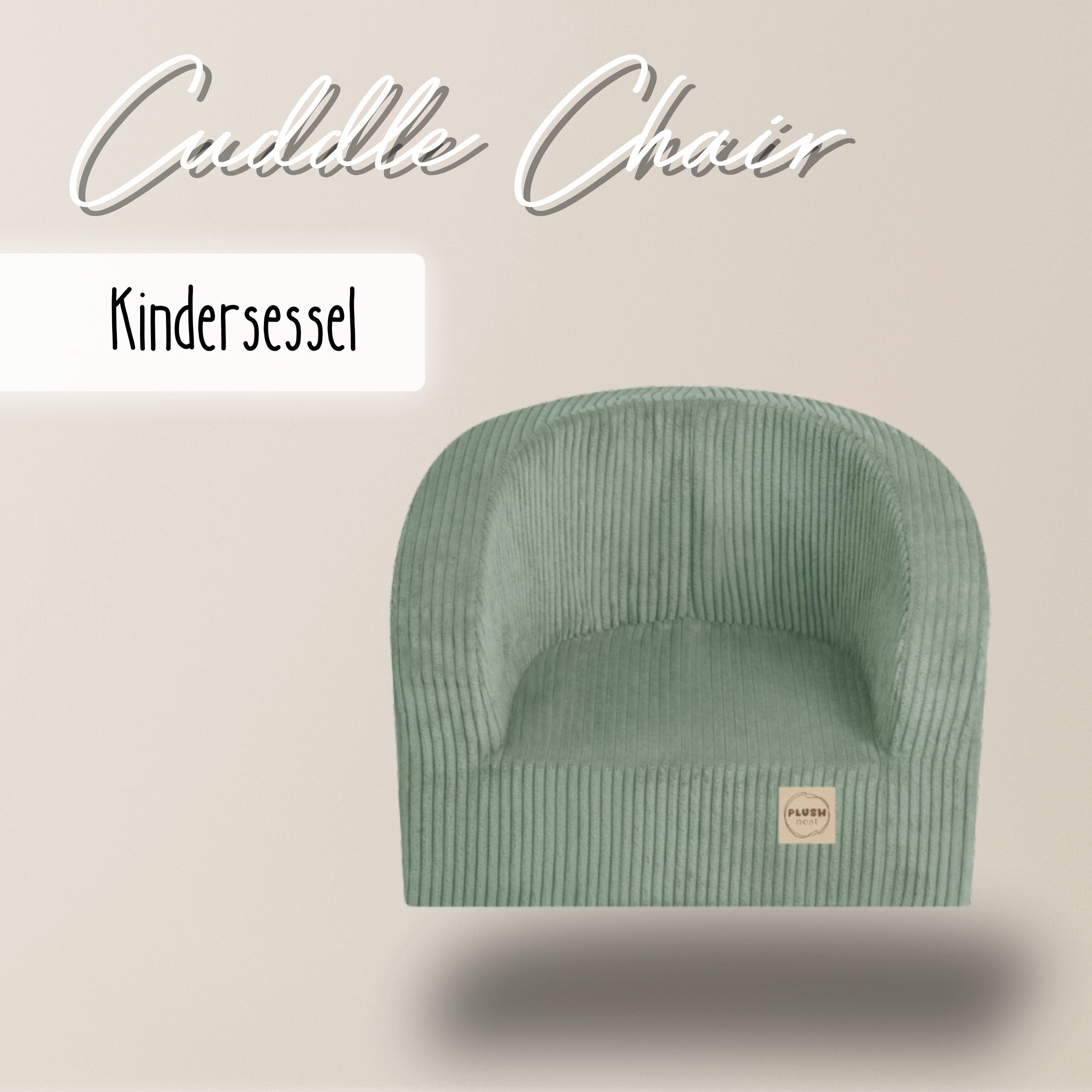 Lionherz Cuddle Chair poltrona bambini 53x40 salvia in corda