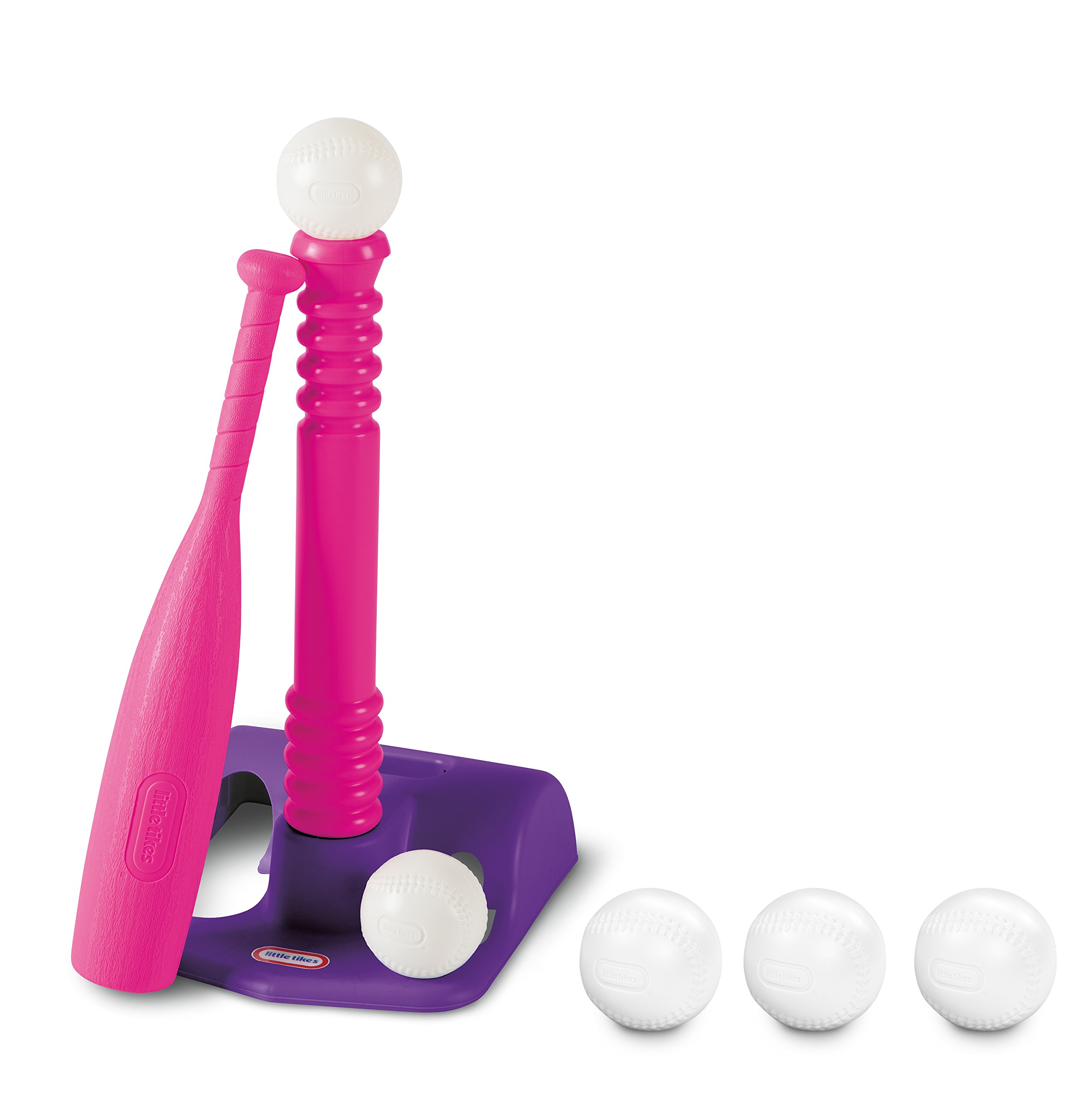 Little Tikes Set T-Ball Rosa Mazza + 5 Palline