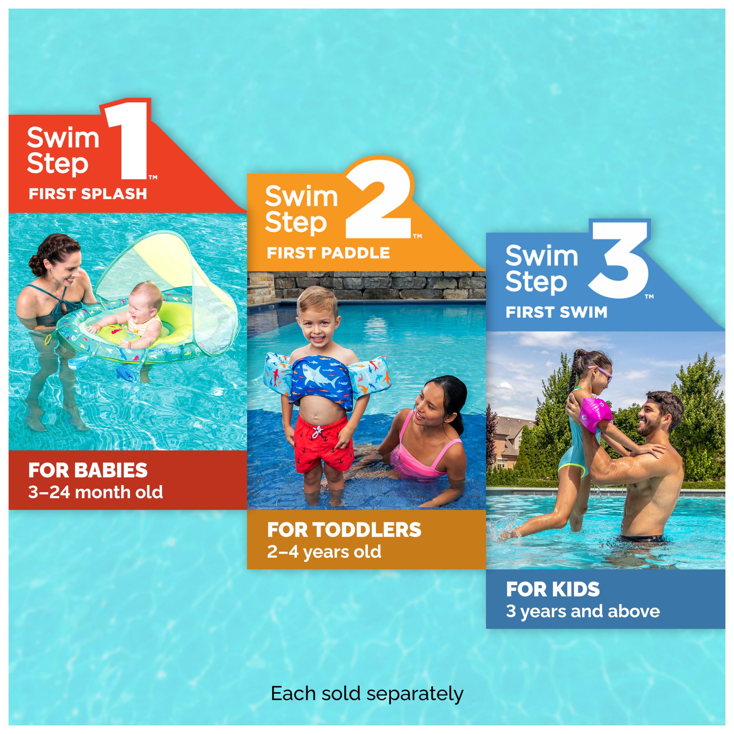 Swimways First Swim PowerSwimr Sirena Aiuto Nuoto Taglia M