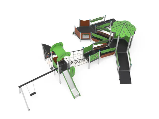 Pozza 1865 Leaves Mercurio struttura gioco 5 torri inclusiva