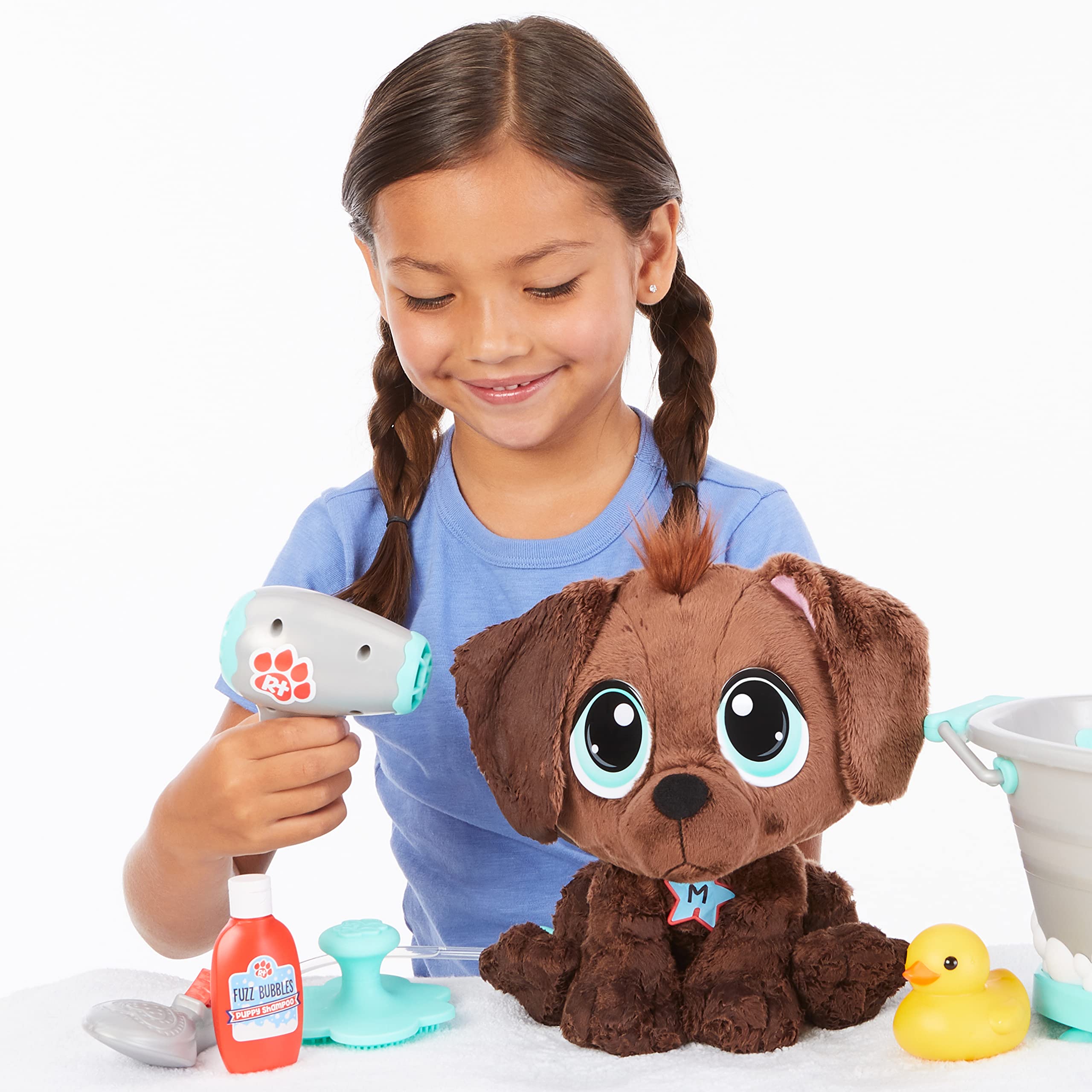 Little Tikes Rescue Tales Scrub'n Groom vasca bagno peluche Chocolate Lab