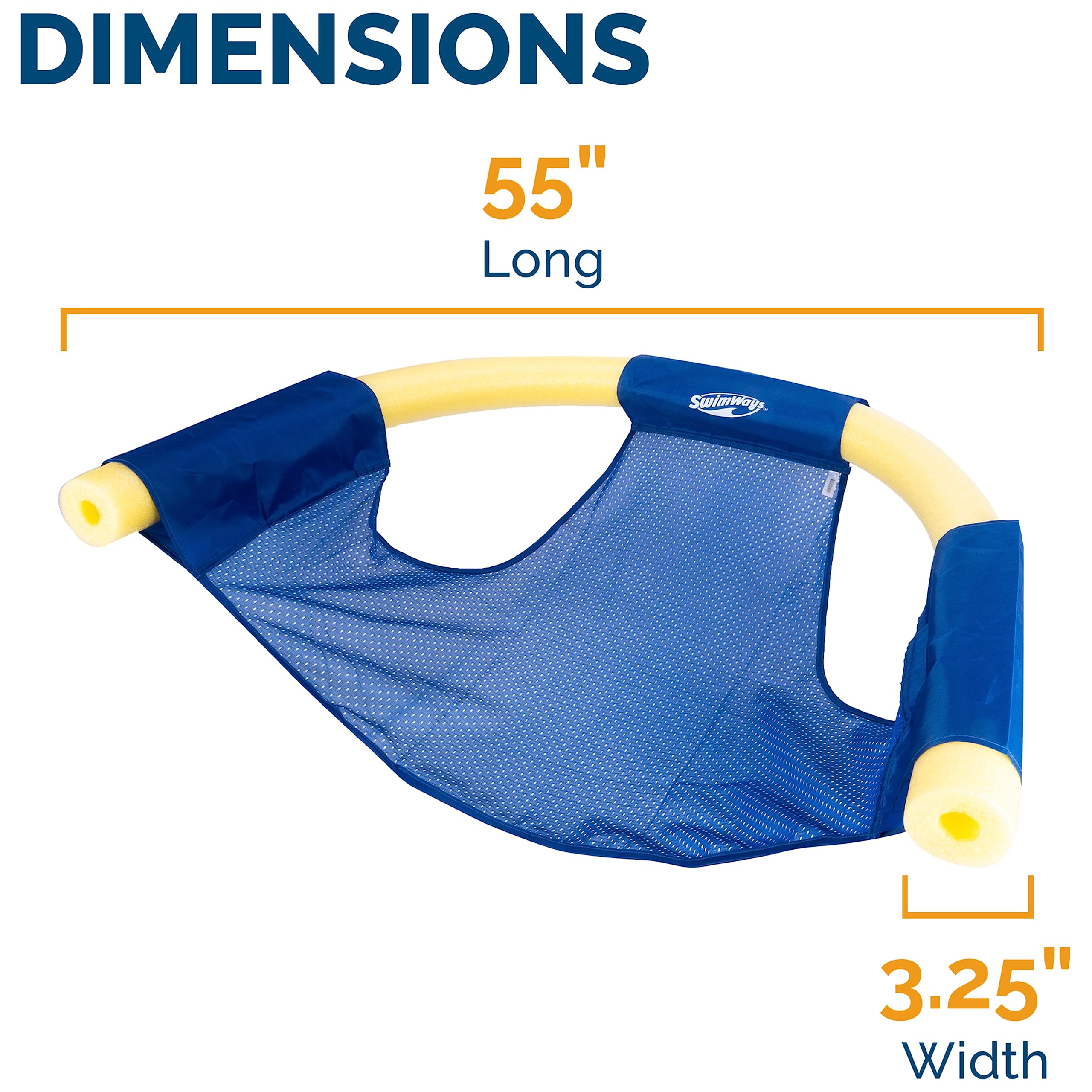 Swimways Noodle Sling sedia galleggiante piscina rete
