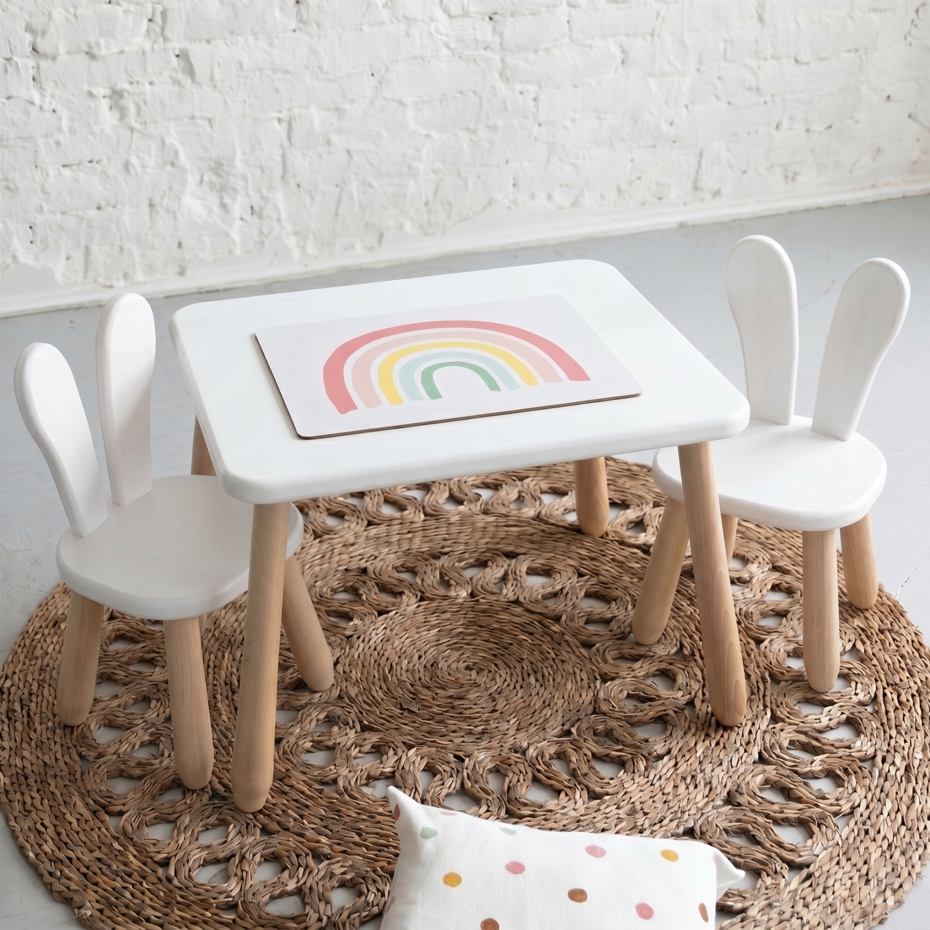 Lionherz Duo Set Bunny tavolo bambini faggio 1-5 anni