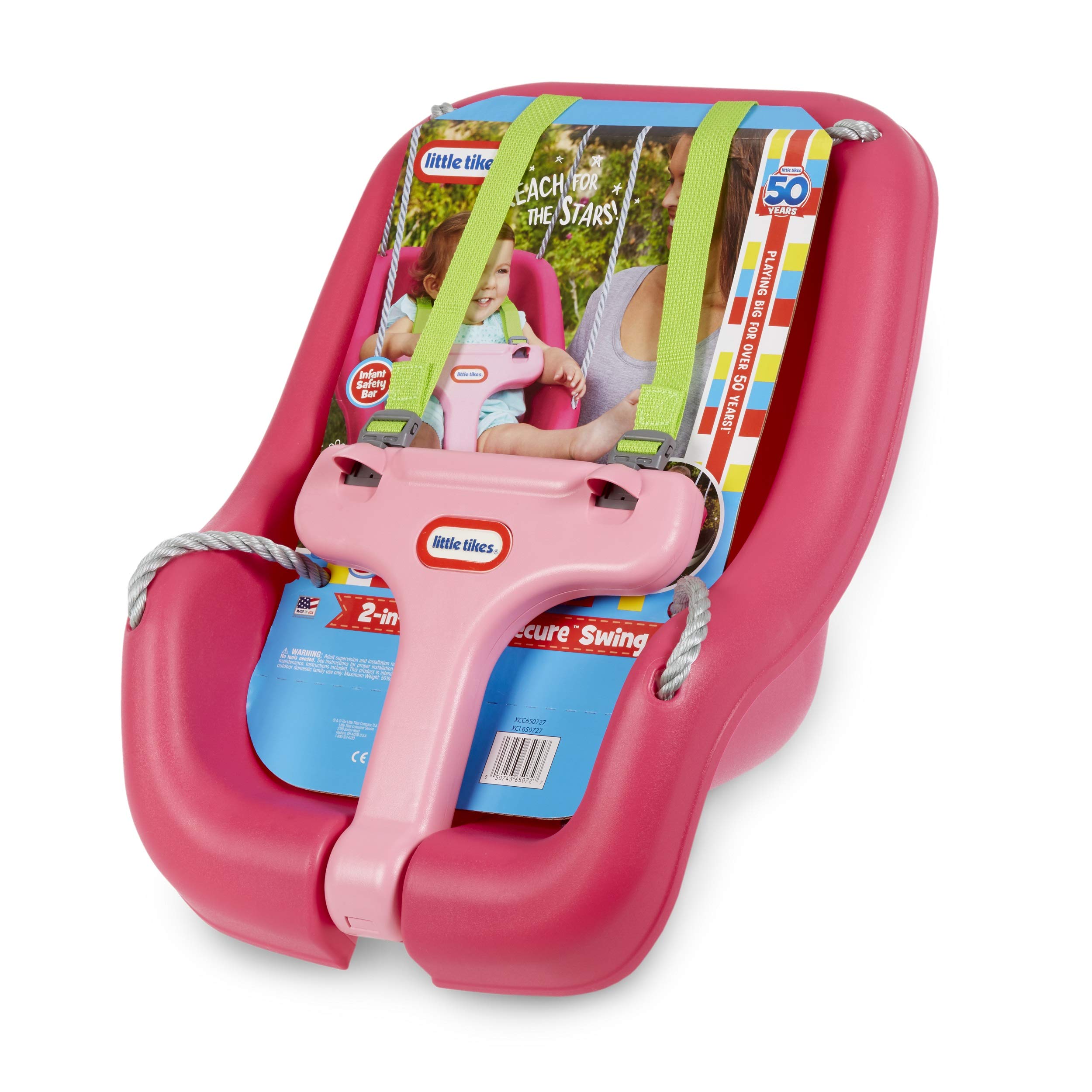 Little Tikes Active Play 2-in-1 Snug n Secure altalena magenta 22,7 kg