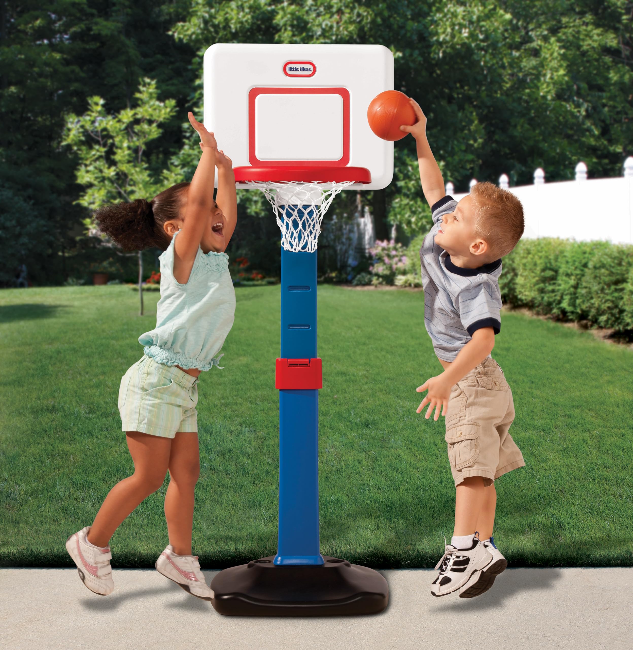 Little Tikes TotSports canestro basket regolabile con palla