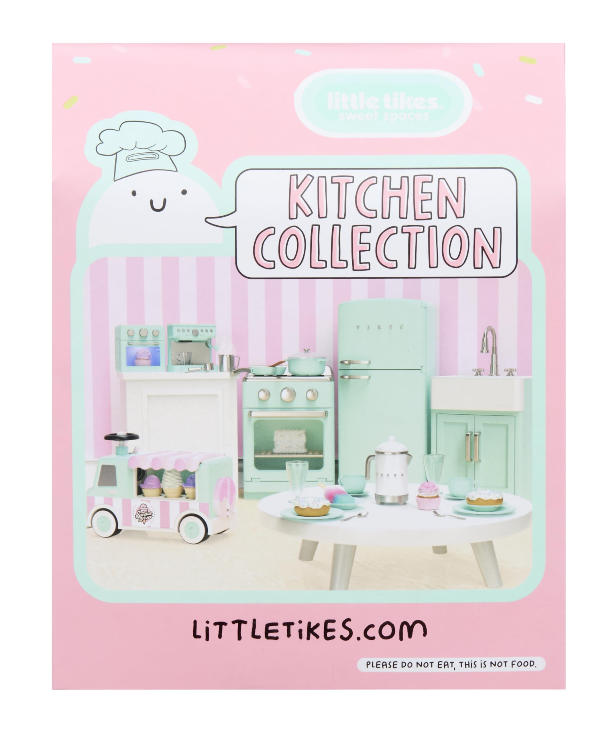 Little Tikes Sweet Spaces piatti gelato gioco cucina 3+ 4pz