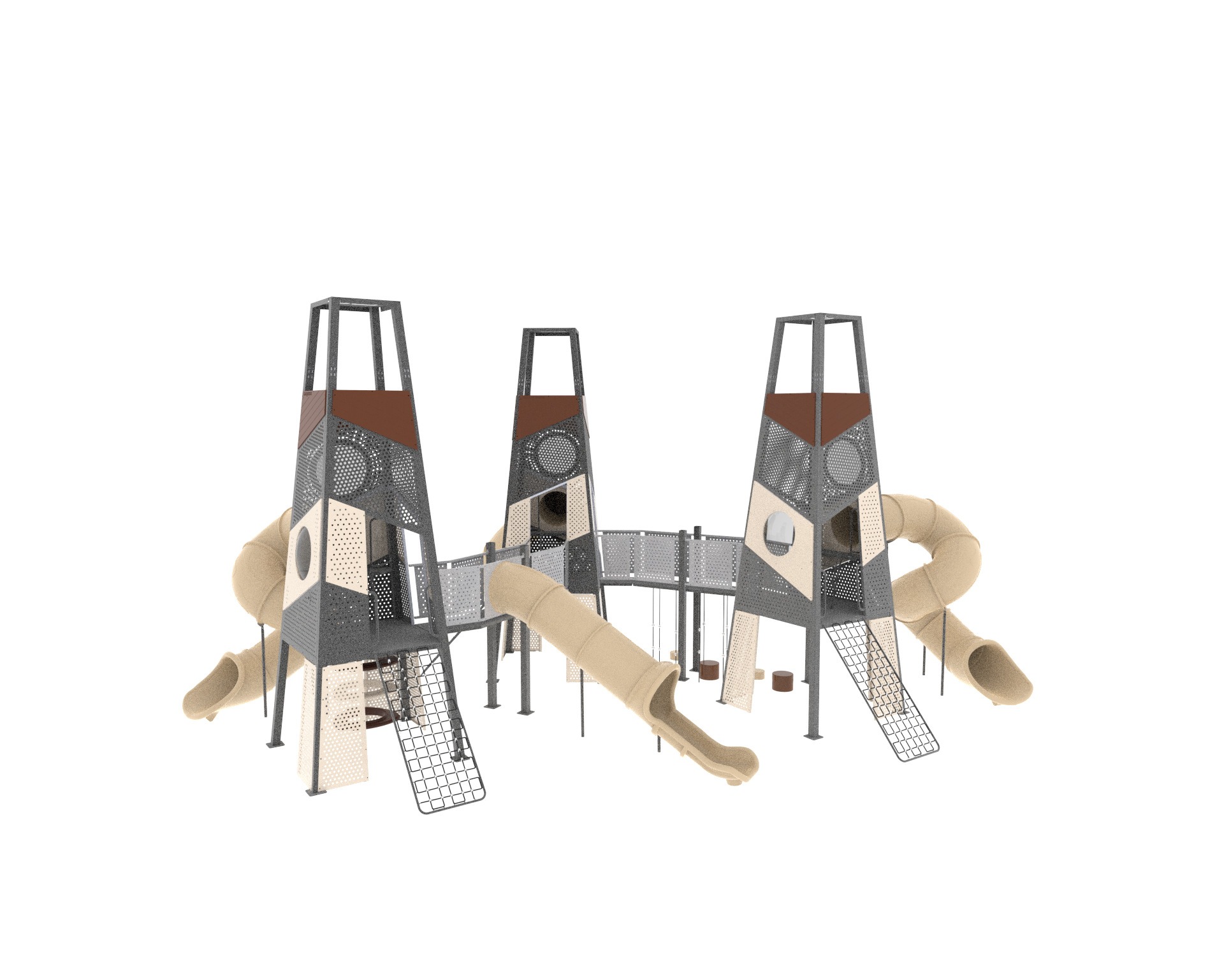 Pozza 1865 Collaborazioni Tripla Torre struttura gioco per parchi