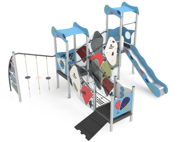 Pozza 1865 Colori Dragon struttura gioco ponte tibetano
