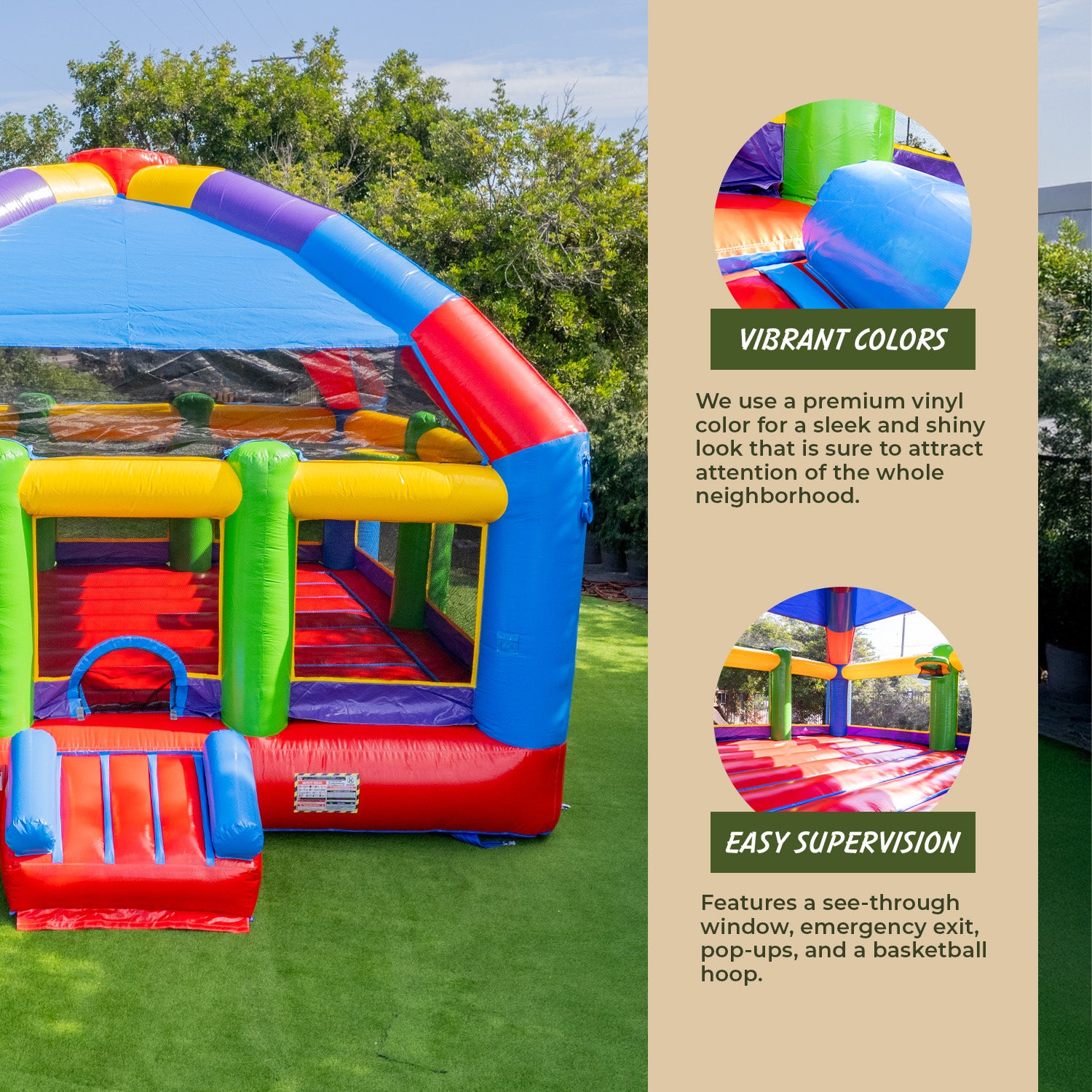 XJUMP Bounce Houses Grand Party Dome 20x20 Castello Gonfiabile