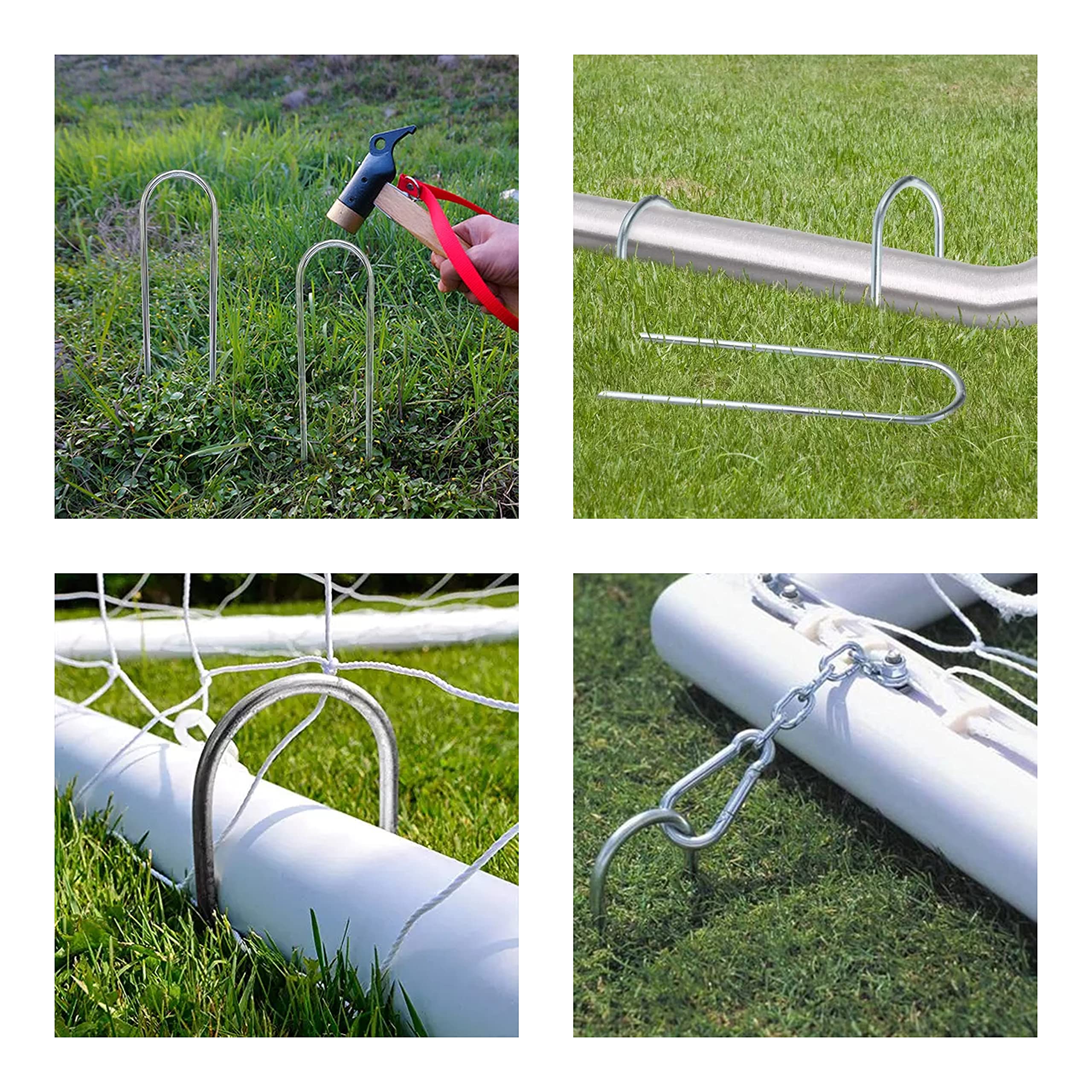 Clever Leon Picchetti Trampolino Acciaio Inox 6 Pezzi