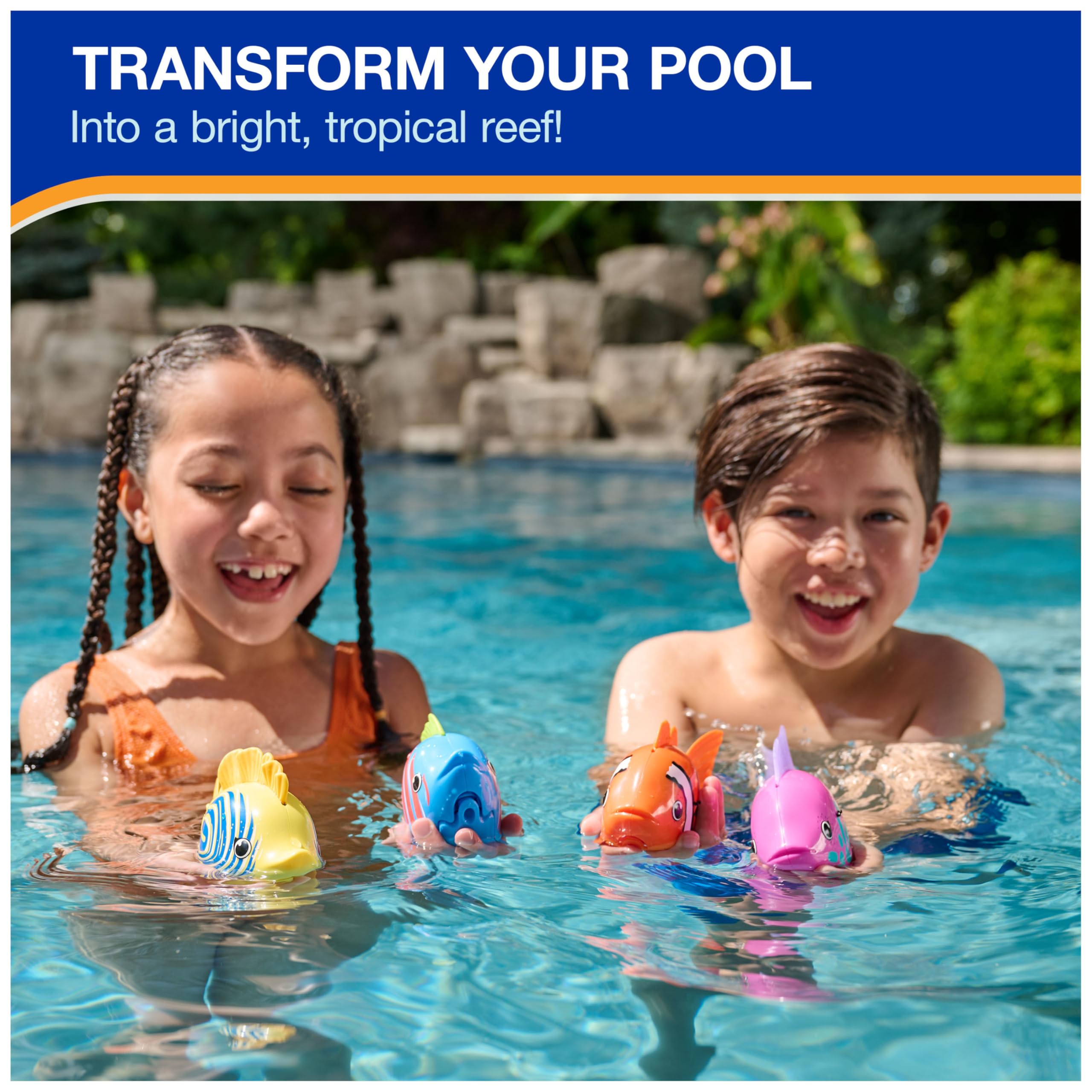 SwimWays Rainbow Reef pesce giocattolo piscina tonno