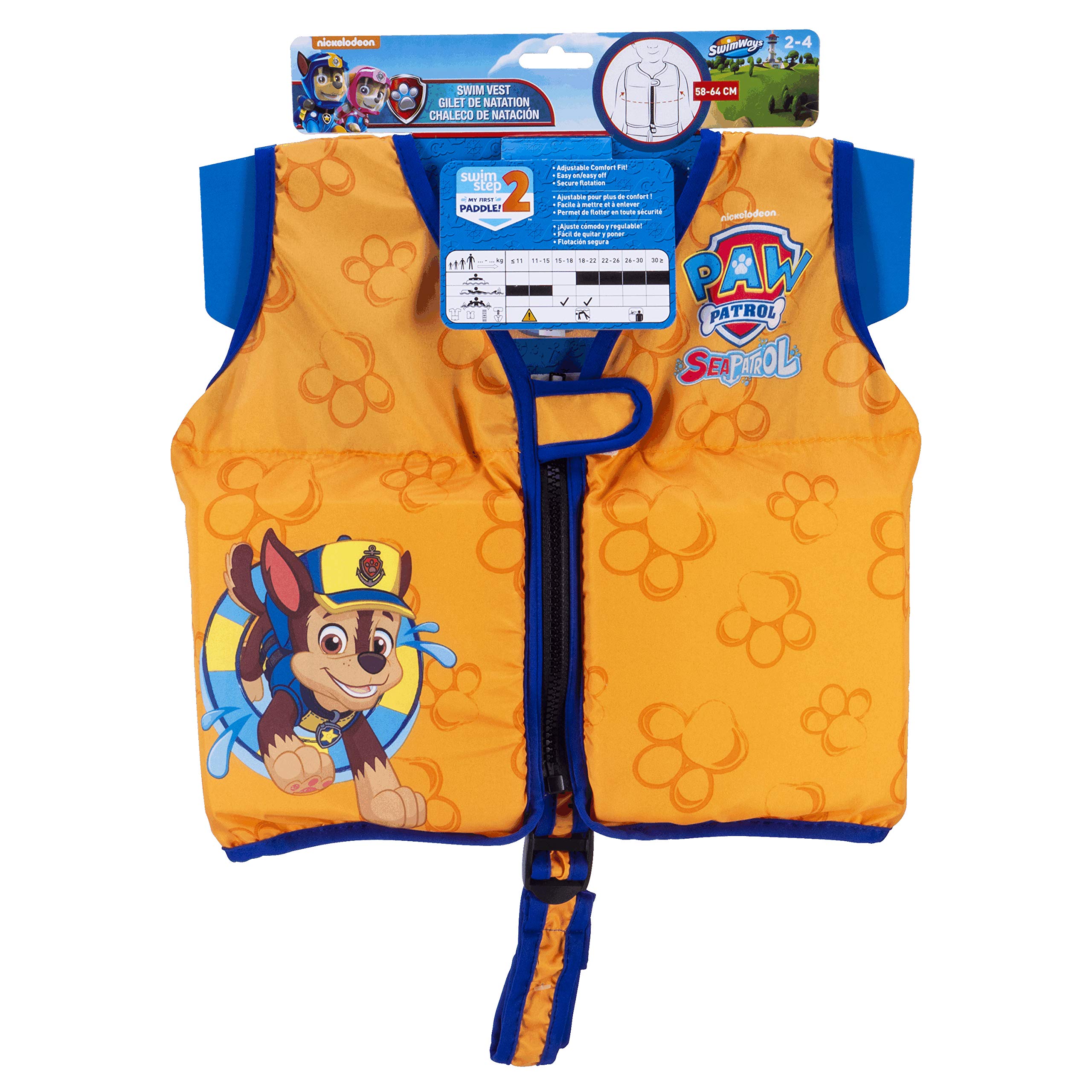 Swimways First Paddle Paw Patrol gilet galleggiante bimbi