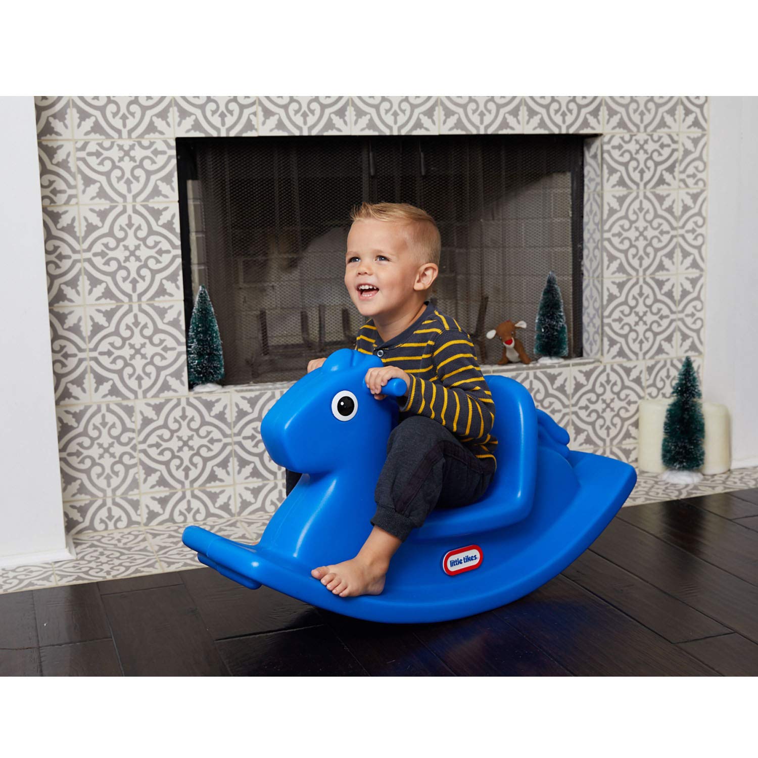 Little Tikes Ride-ons Rocking Horse cavallo dondolo blu
