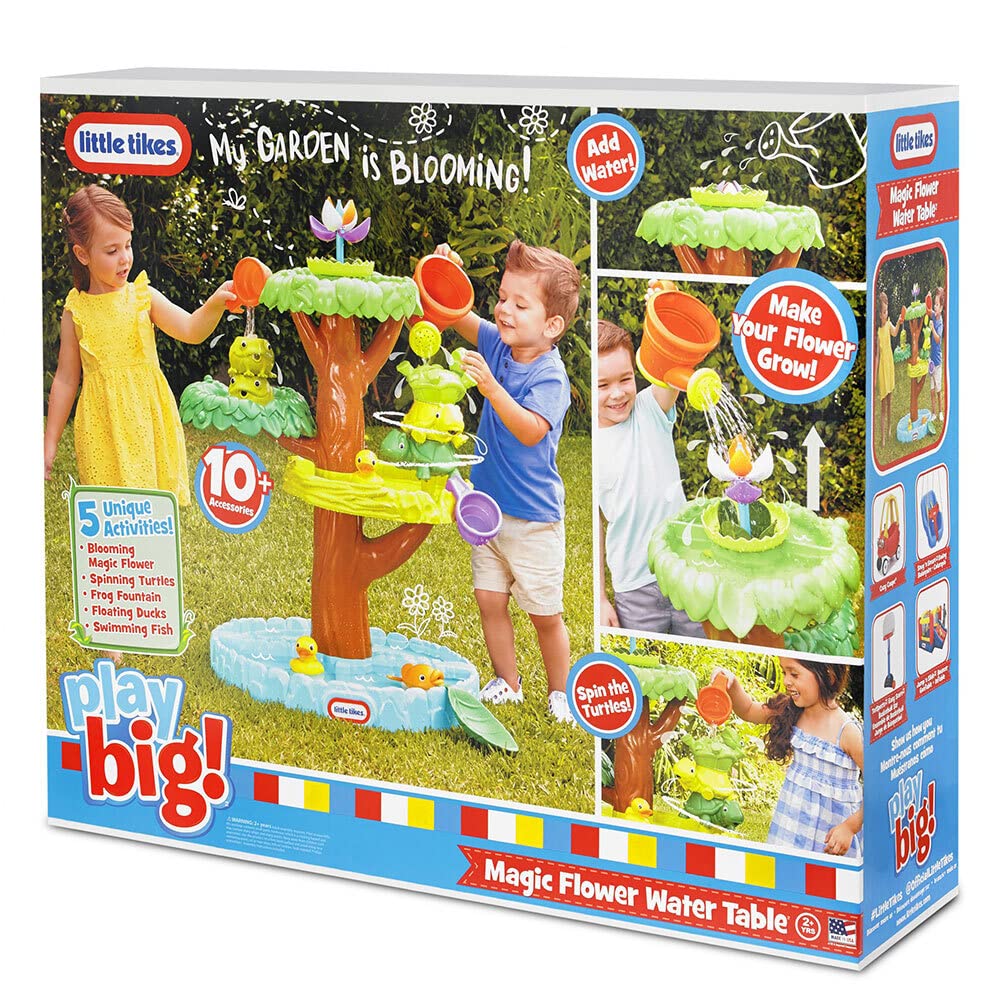 Little Tikes Magic Flower tavolo acqua giardino con accessori fiore