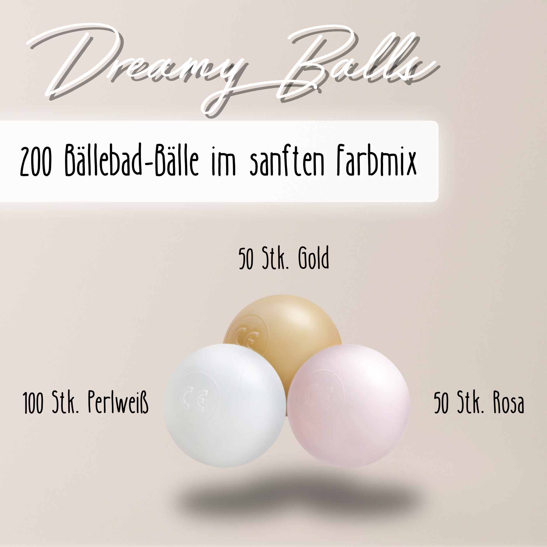 LIONHERZ Dreamy Balls Palline Piscina 200 Pezzi 6 cm