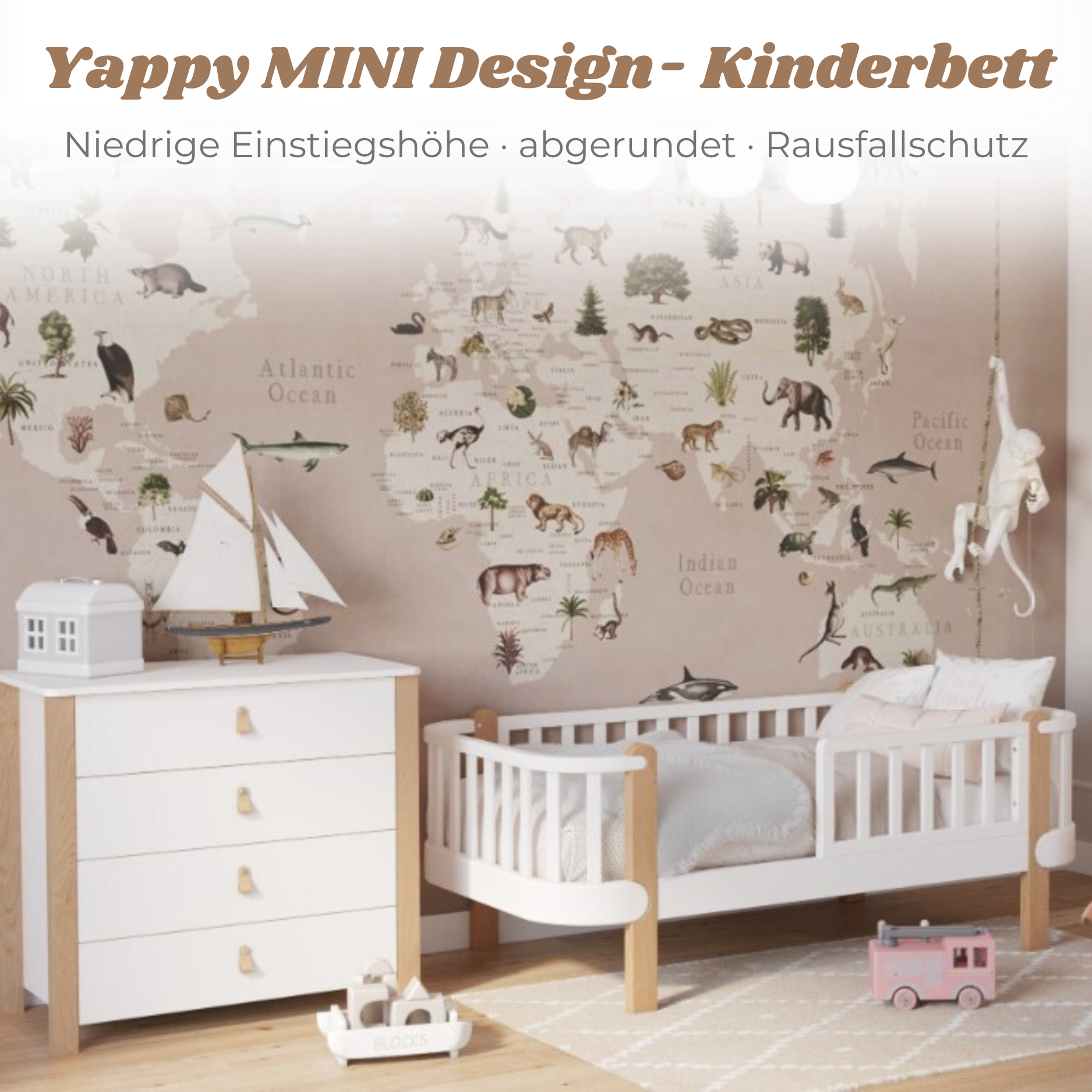 LIONHERZ YappyÉtude JUNIOR letto 160x80 marrone bianco