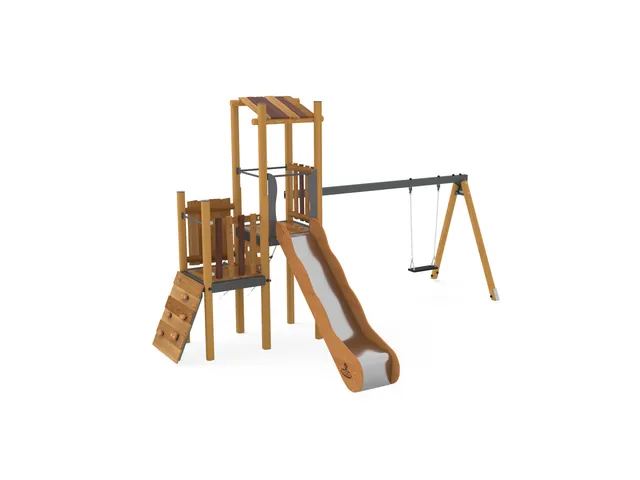 Pozza 1865 Primitiv Hook Easy con Altalena gioco scivolo