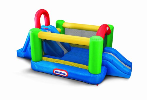 Little Tikes Doppio Parco Giochi Gonfiabile con scivolo 3 posti