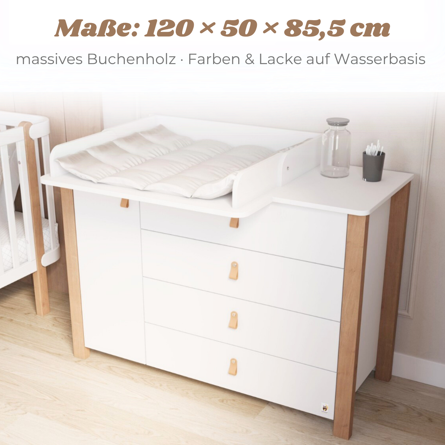 Lionherz YappyÉtude MINI fasciatoio marrone bianco