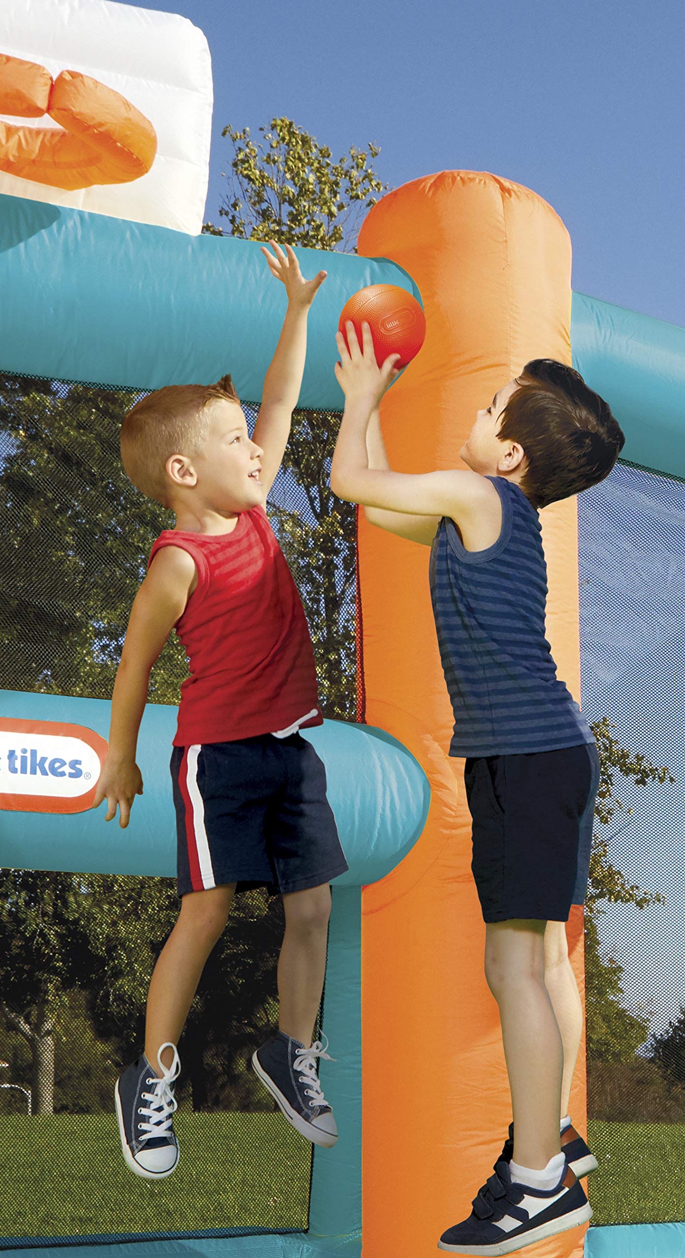 Little Tikes Campo Gonfiabile Bambini Calcio Basket 8 Posti