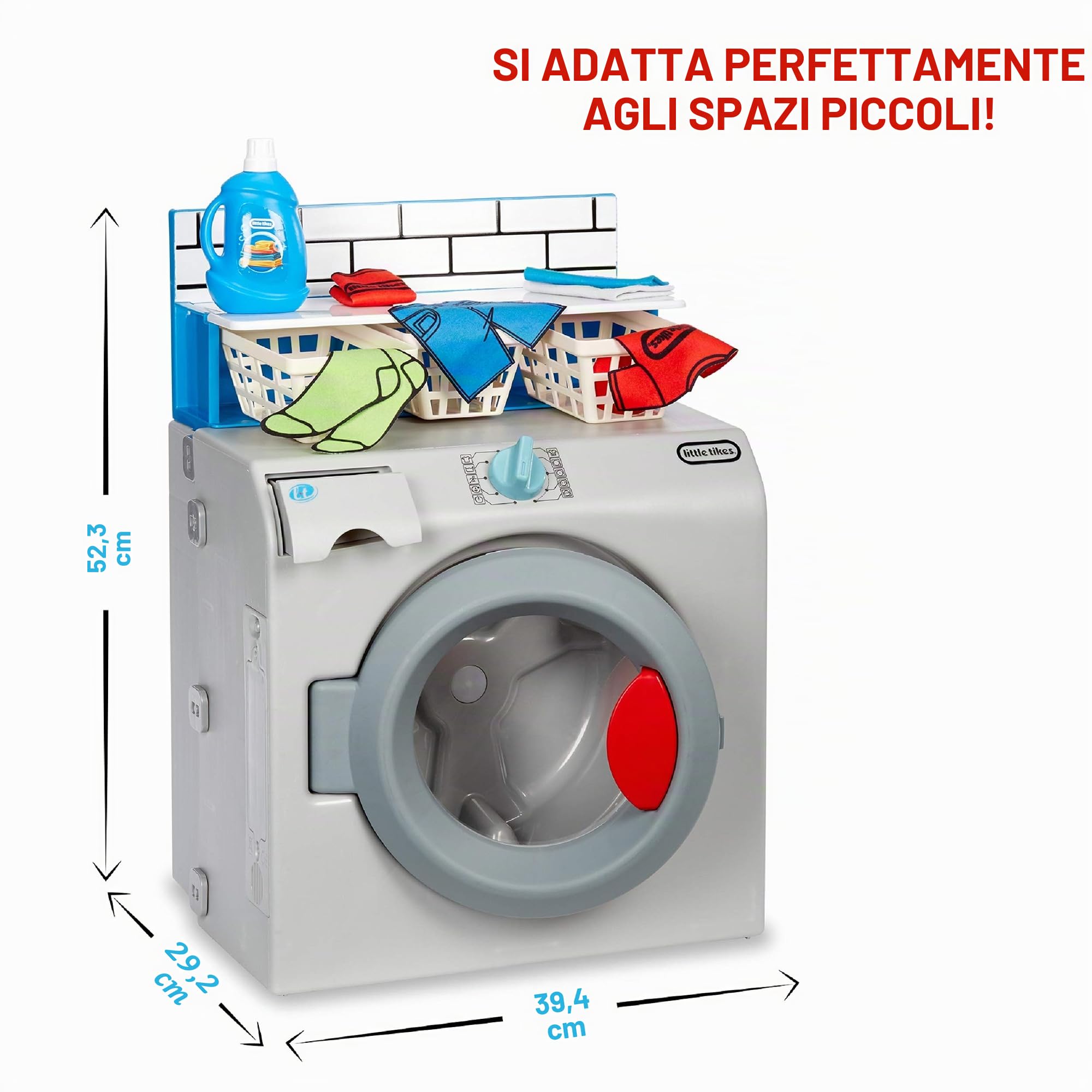 Little Tikes First Washer-Dryer lavatrice giocattolo con suoni