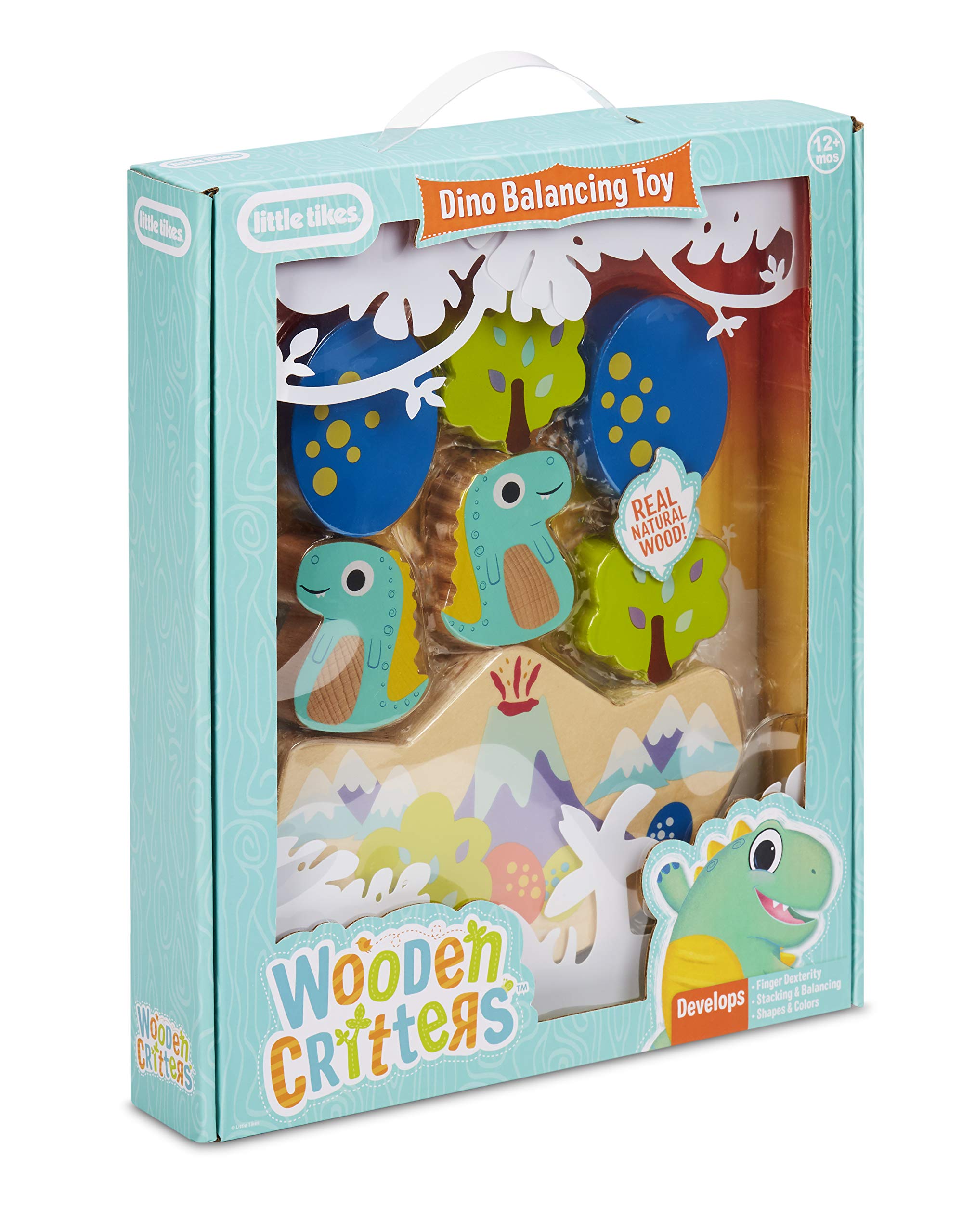 Little Tikes Wooden Critters Gioco Equilibrio Dino 6 Pezzi