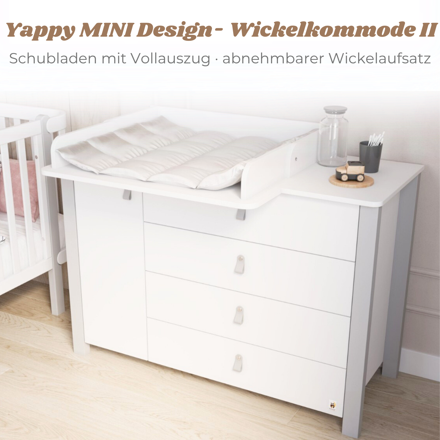 Lionherz YappyÉtude MINI fasciatoio marrone bianco
