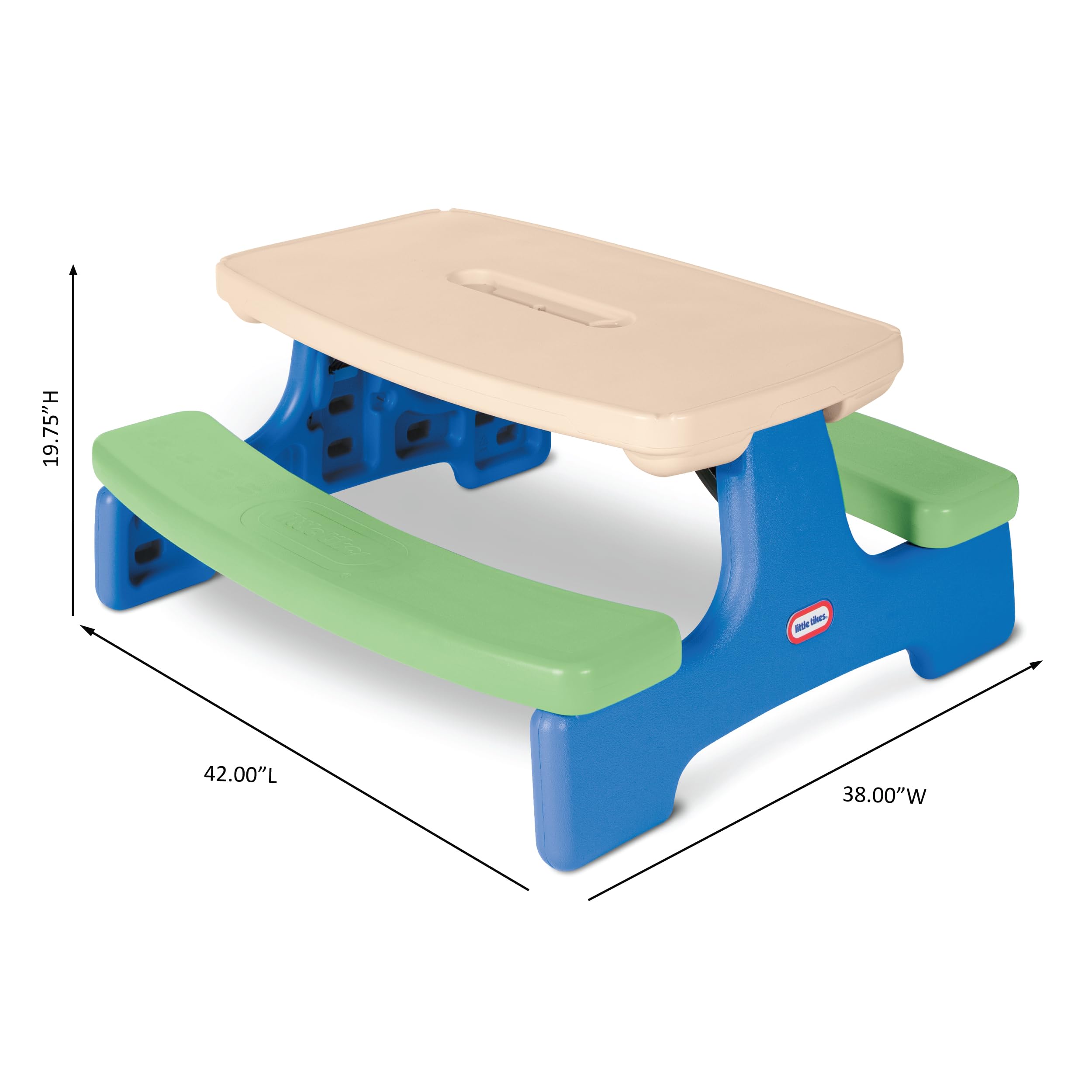 Little Tikes Easy Store Junior Tavolo Picnic con Ombrello