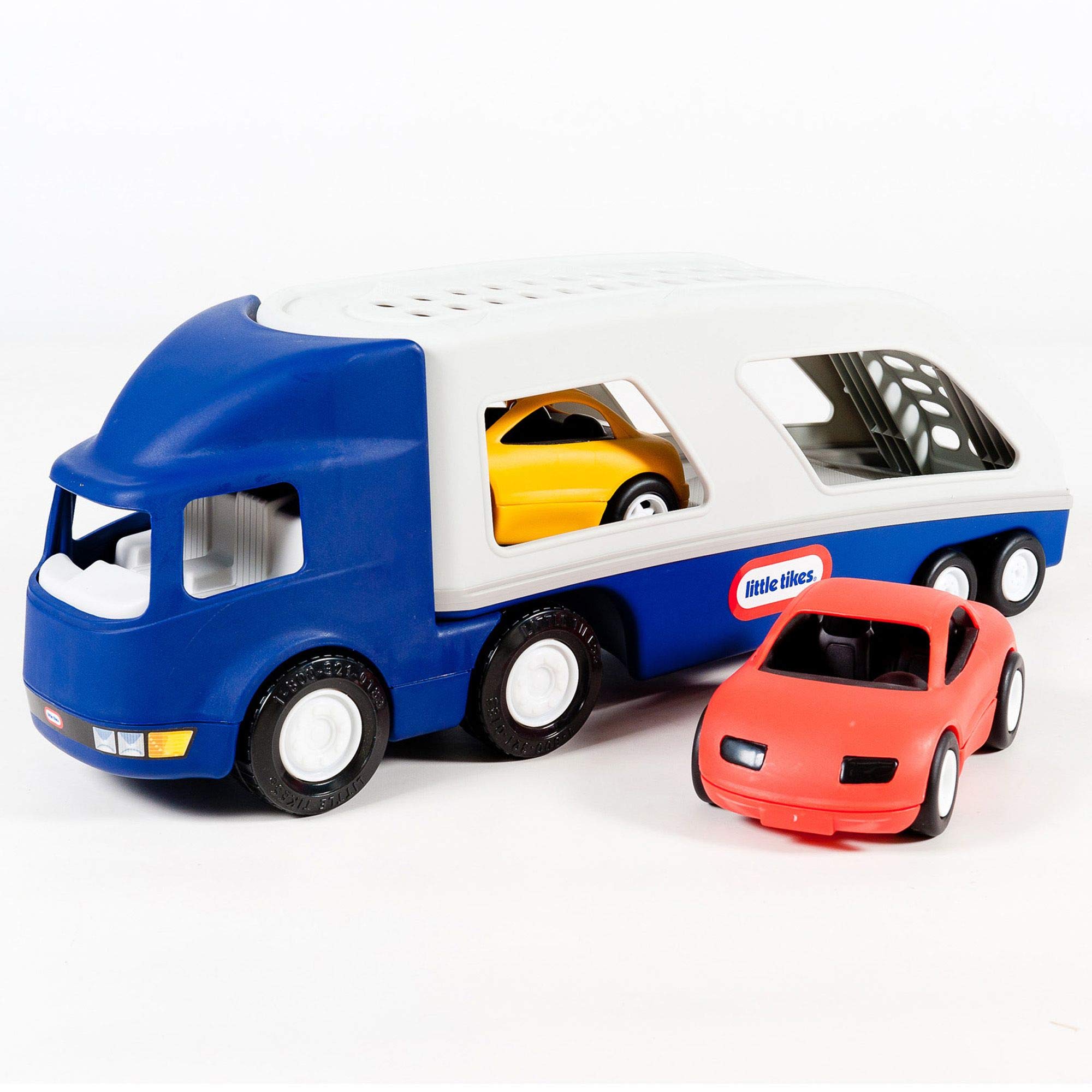 Little Tikes Bisarca camion trasportatore 2 auto bambini