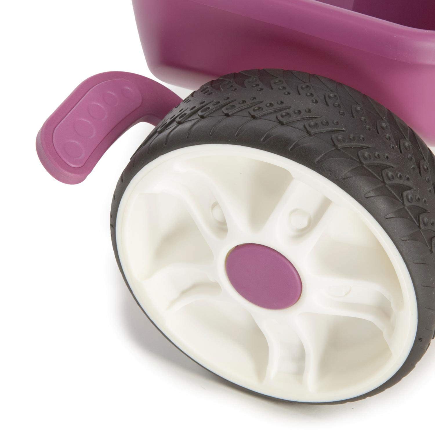 Little Tikes Triciclo 4 in 1 Sport rosa bianco con manico
