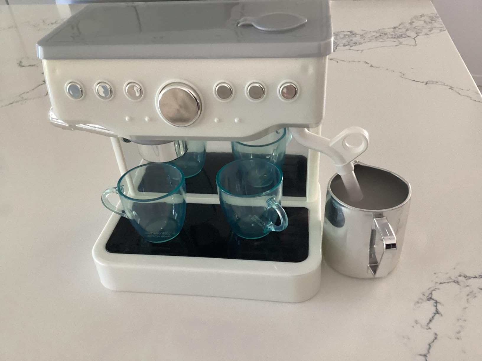 Little Tikes Sweet Spaces macchina caffè giocattolo bianca con 6 accessori