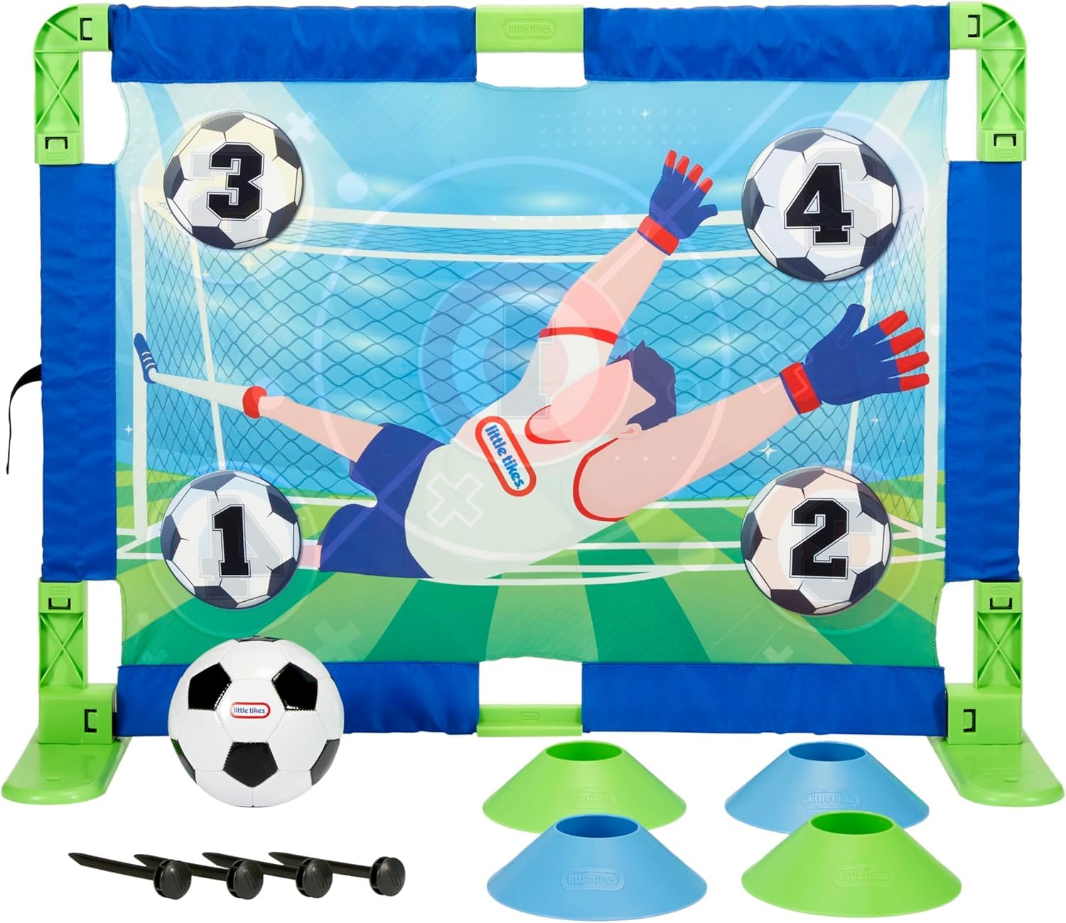 Little Tikes TotSports Allenatore Calcio Bambini Porta Rimbalzo
