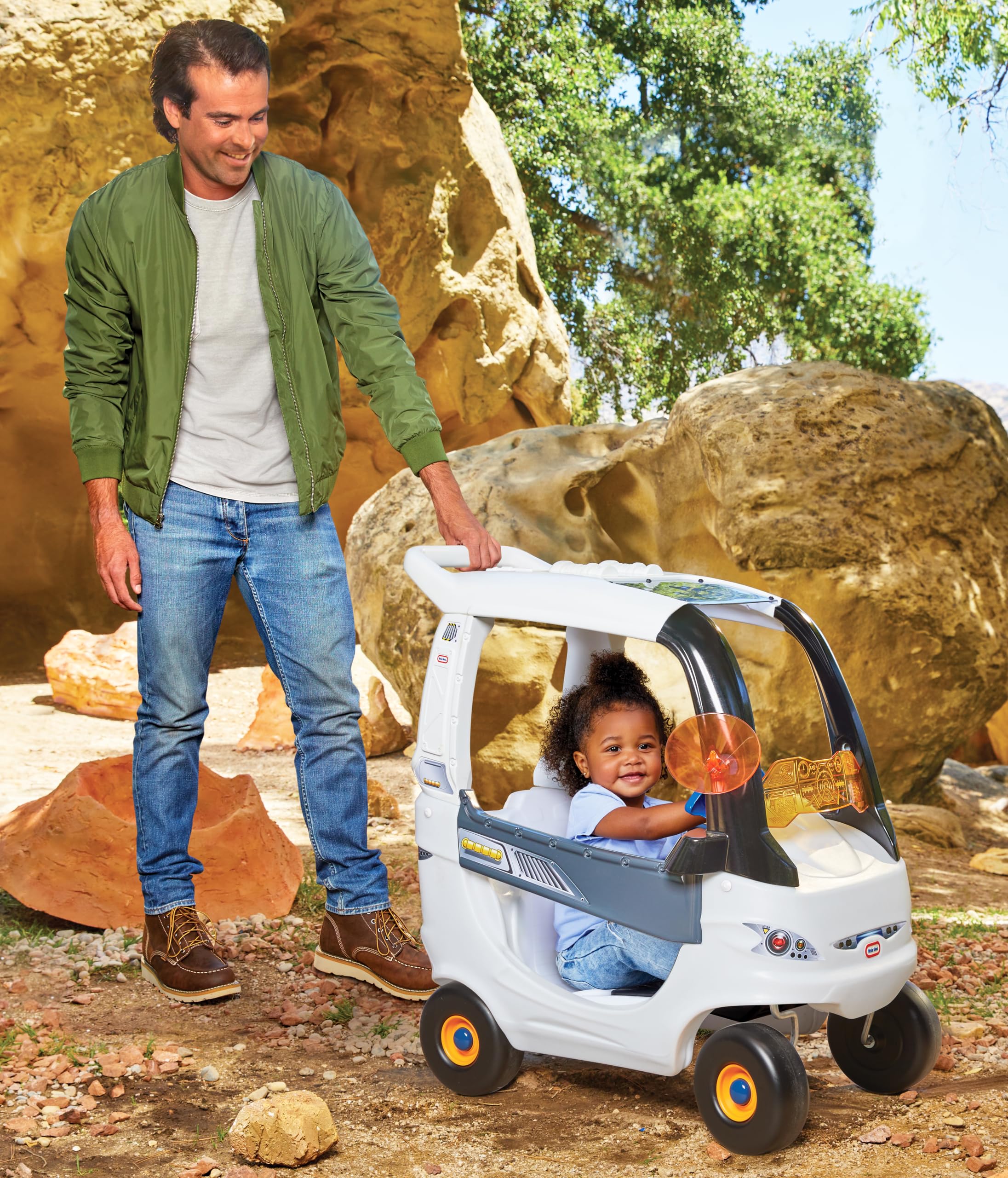 Little Tikes Adventure Rover cavalcabile con maniglia
