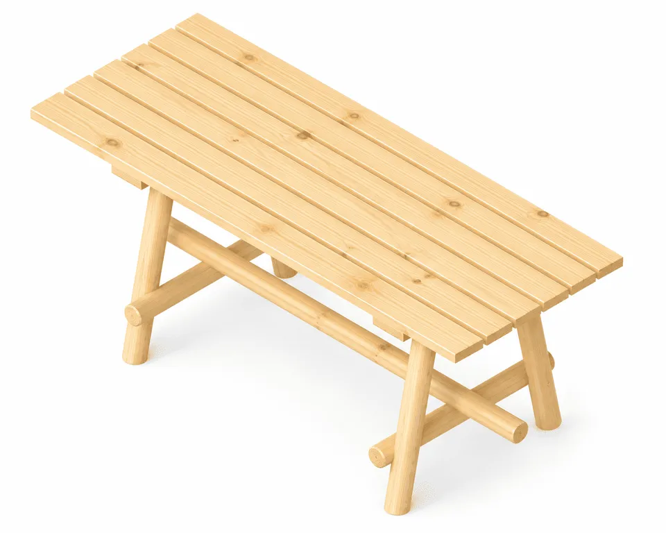 Pozza 1865 Tirolo tavolo da esterno legno arredo parco