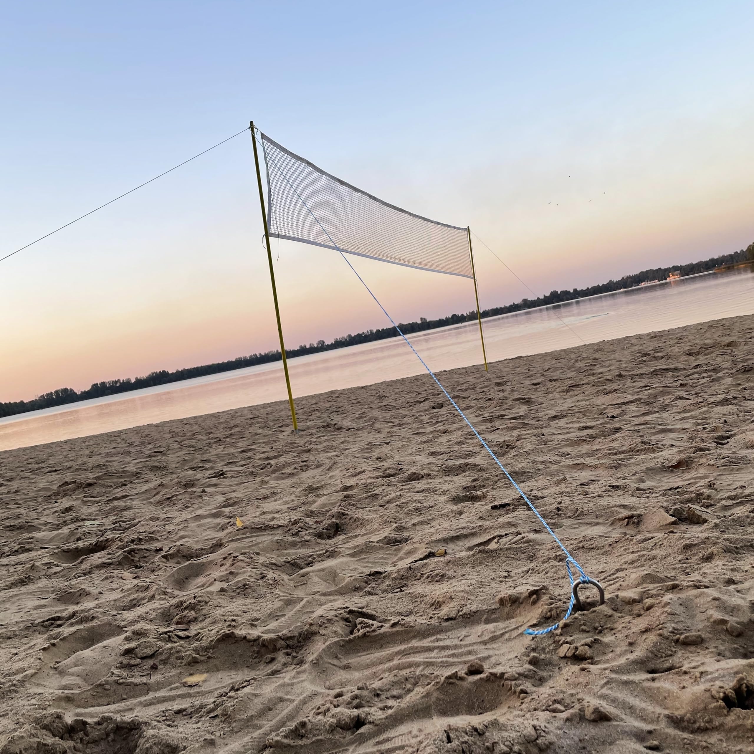 Clever Leon rete pallavolo 6,5 m con pali acciaio 2,2 m