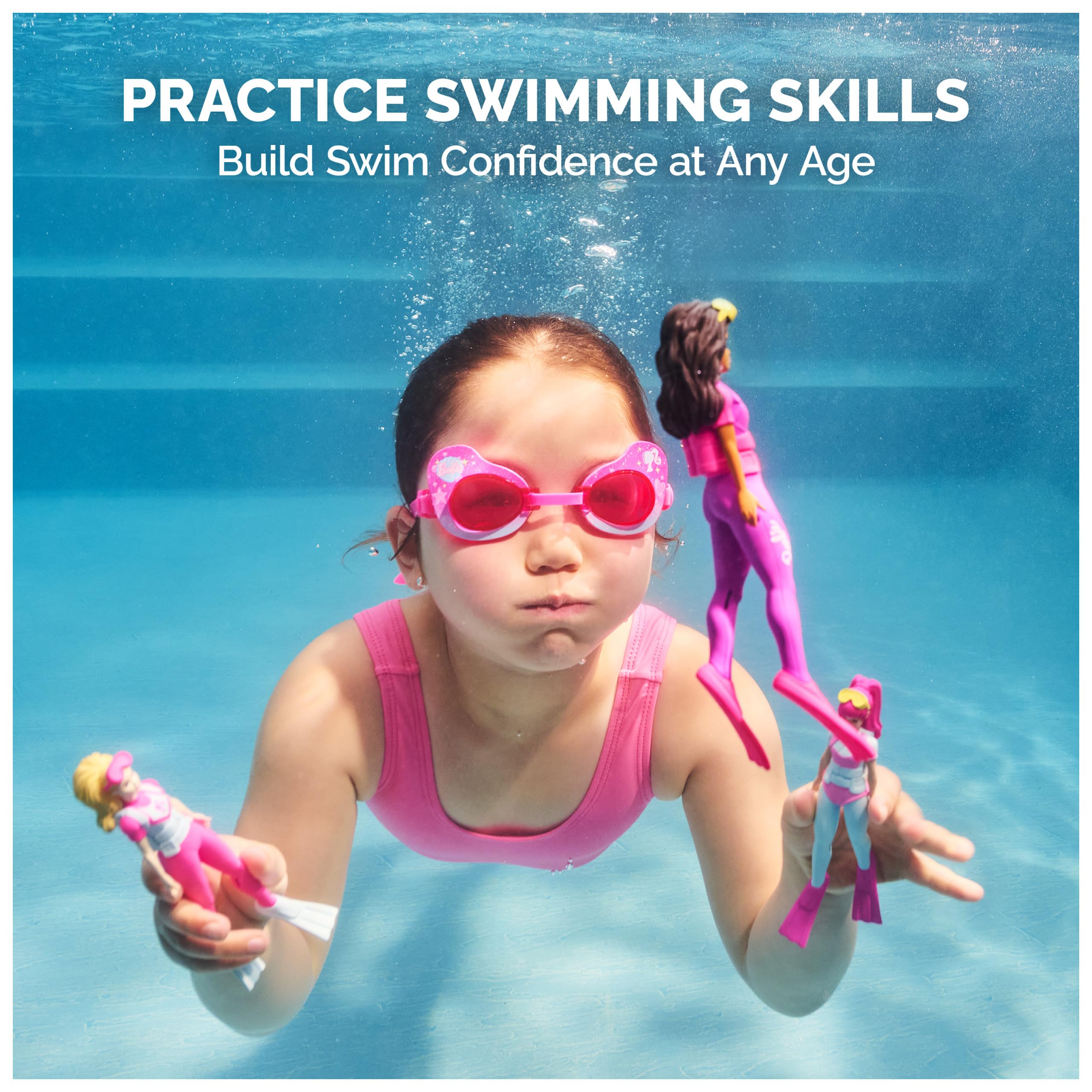 Swimways Barbie Dive Characters bastoncini piscina 3 pezzi 5 anni