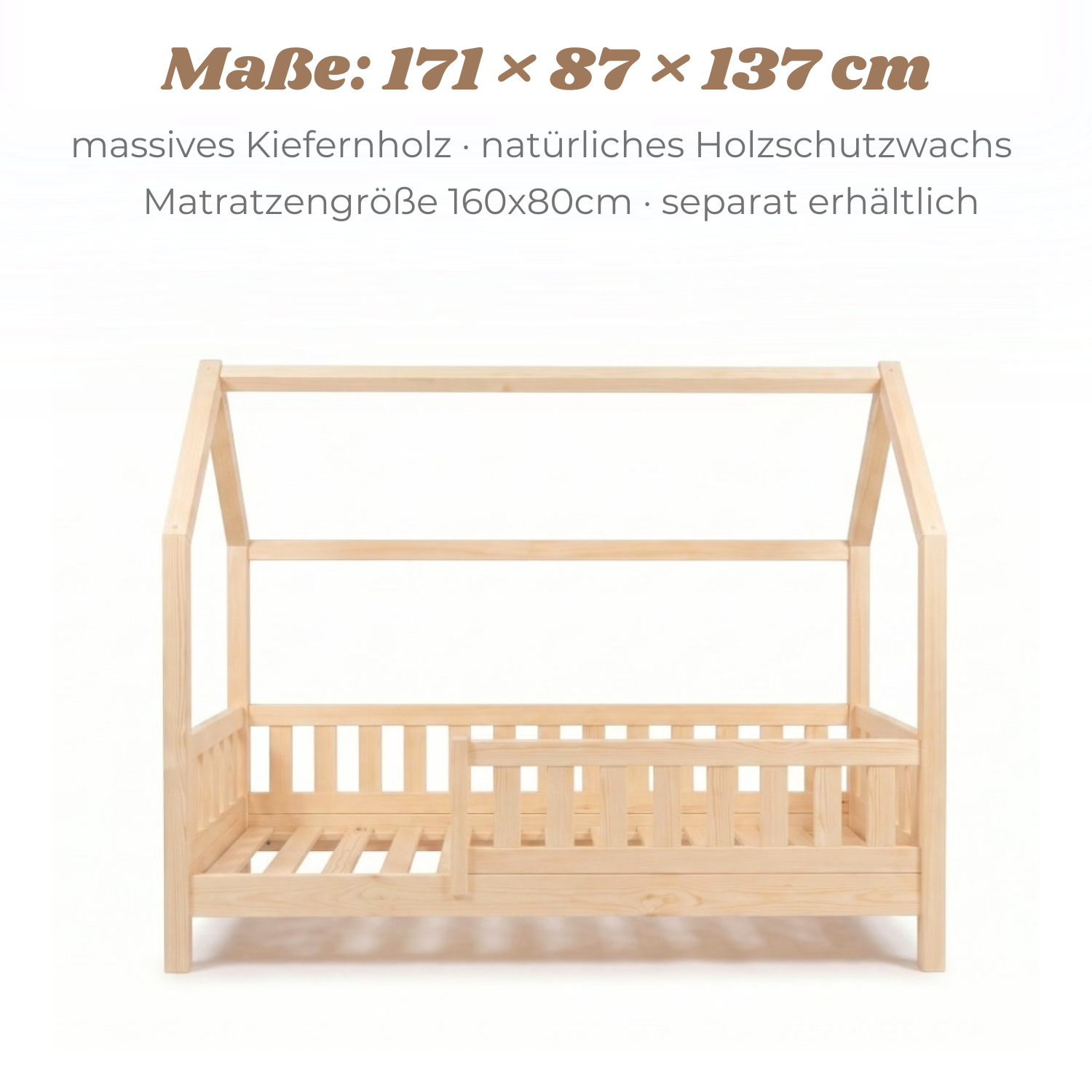 Lionherz YappyTrygg Junior letto casetta 160x80 bianco