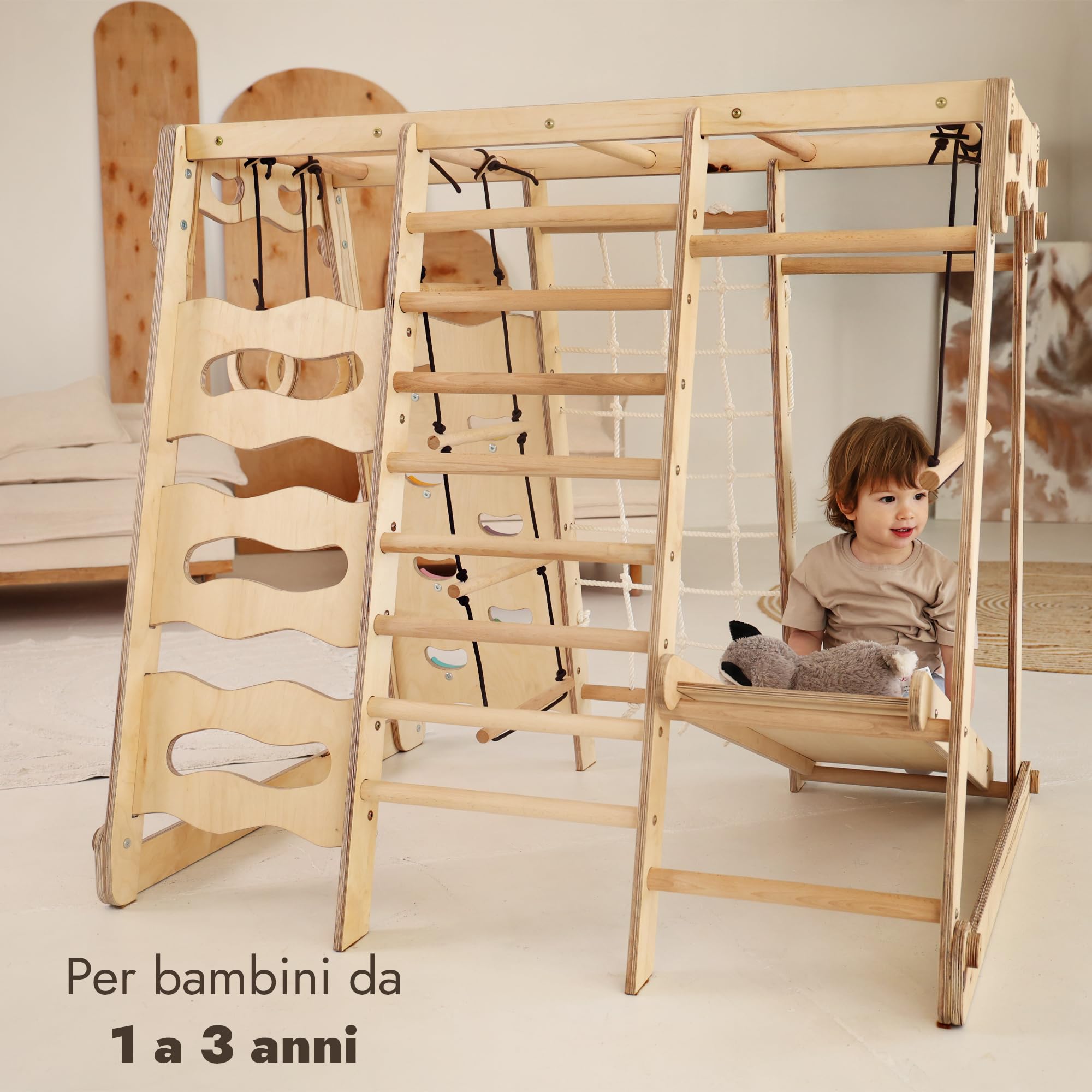 Goodevas Palestrina arrampicata bambini Mini Area giochi legno