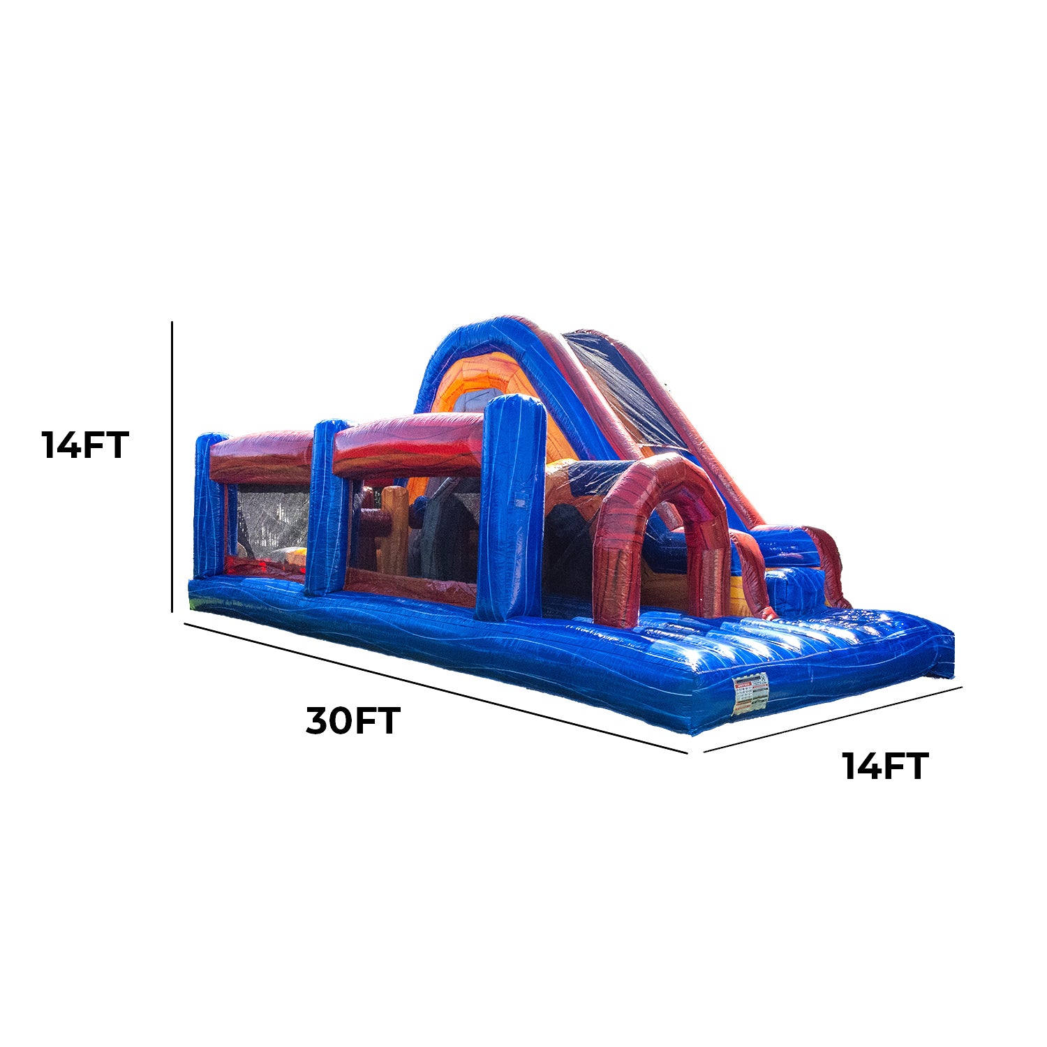XJUMP Obstacle Courses X-O30R Retro percorso gonfiabile 30FT
