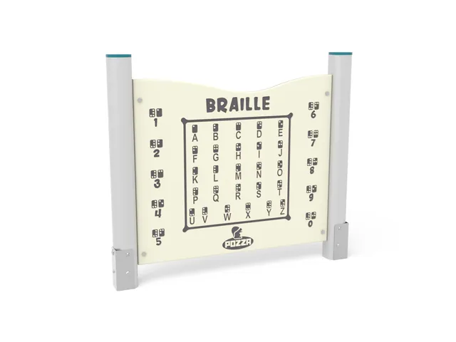 Pozza 1865 Sensoriali Pannello Braille gioco inclusivo esterno