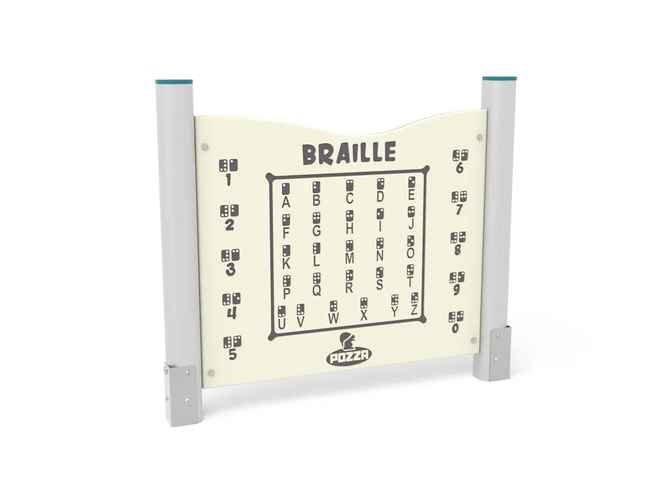 Pozza 1865 Sensoriali Pannello Braille gioco inclusivo esterno