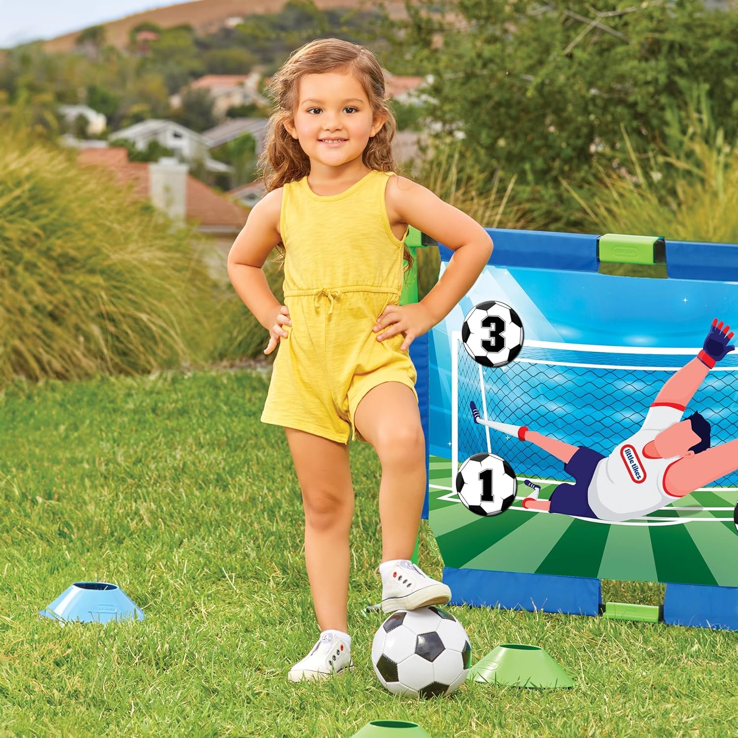 Little Tikes TotSports Allenatore Calcio Bambini Porta Rimbalzo