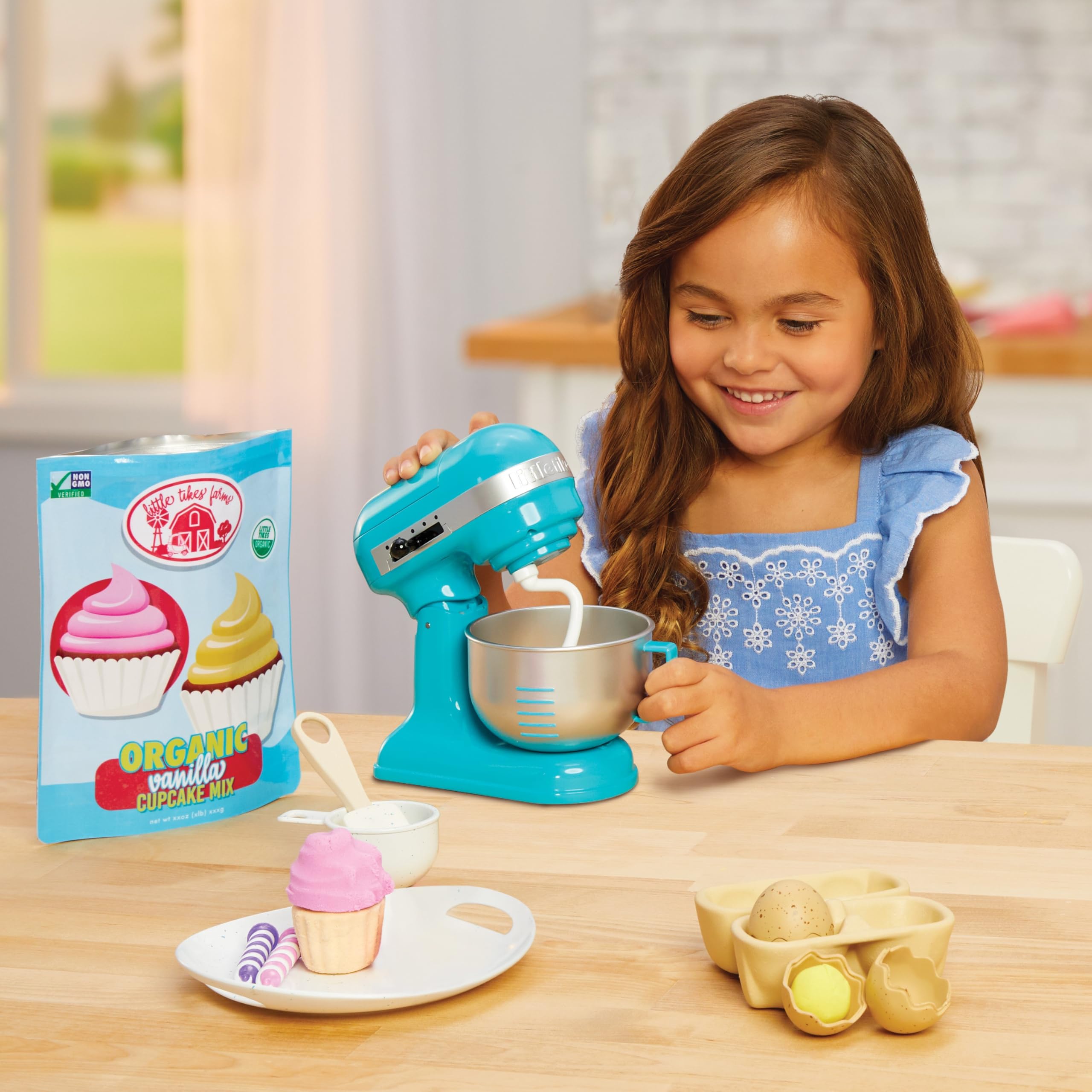 Little Tikes Creative Chefs Baker's Kit rosa set pasticcere 18 pezzi